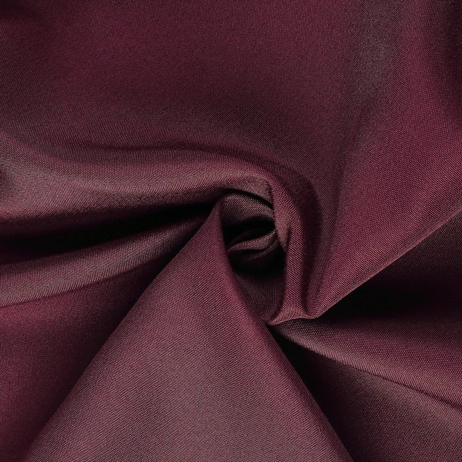 10 Pack Polyester Chair Covers for Folding Chairs Burgundy - Wrinkle-Free Stain-Resistant Slip-On Slipcovers - Image 10