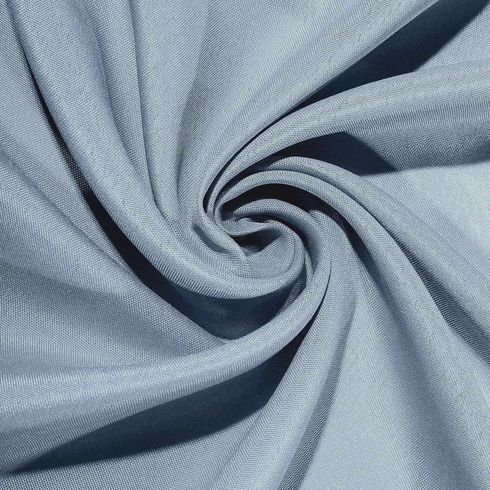 10 Pack Polyester Chair Covers for Folding Chairs Dusty Blue - Wrinkle-Free Stain-Resistant Slip-On Slipcovers - Image 8