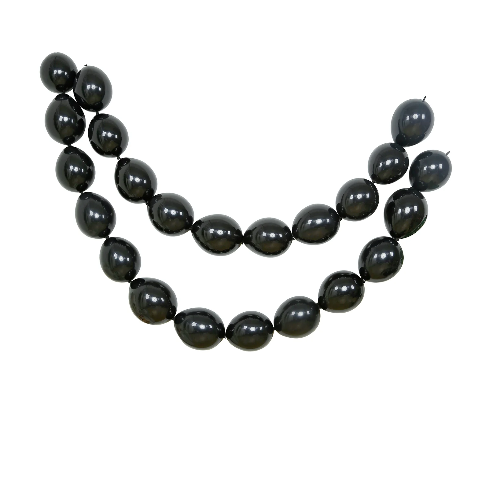 100 Pcs Biodegradable Link Balloons 10" Matte Pastel Black, Latex Quick Linking Balloons for Balloon Chains, Garland, Arch, Backdrop & Wall Decor - Image 2