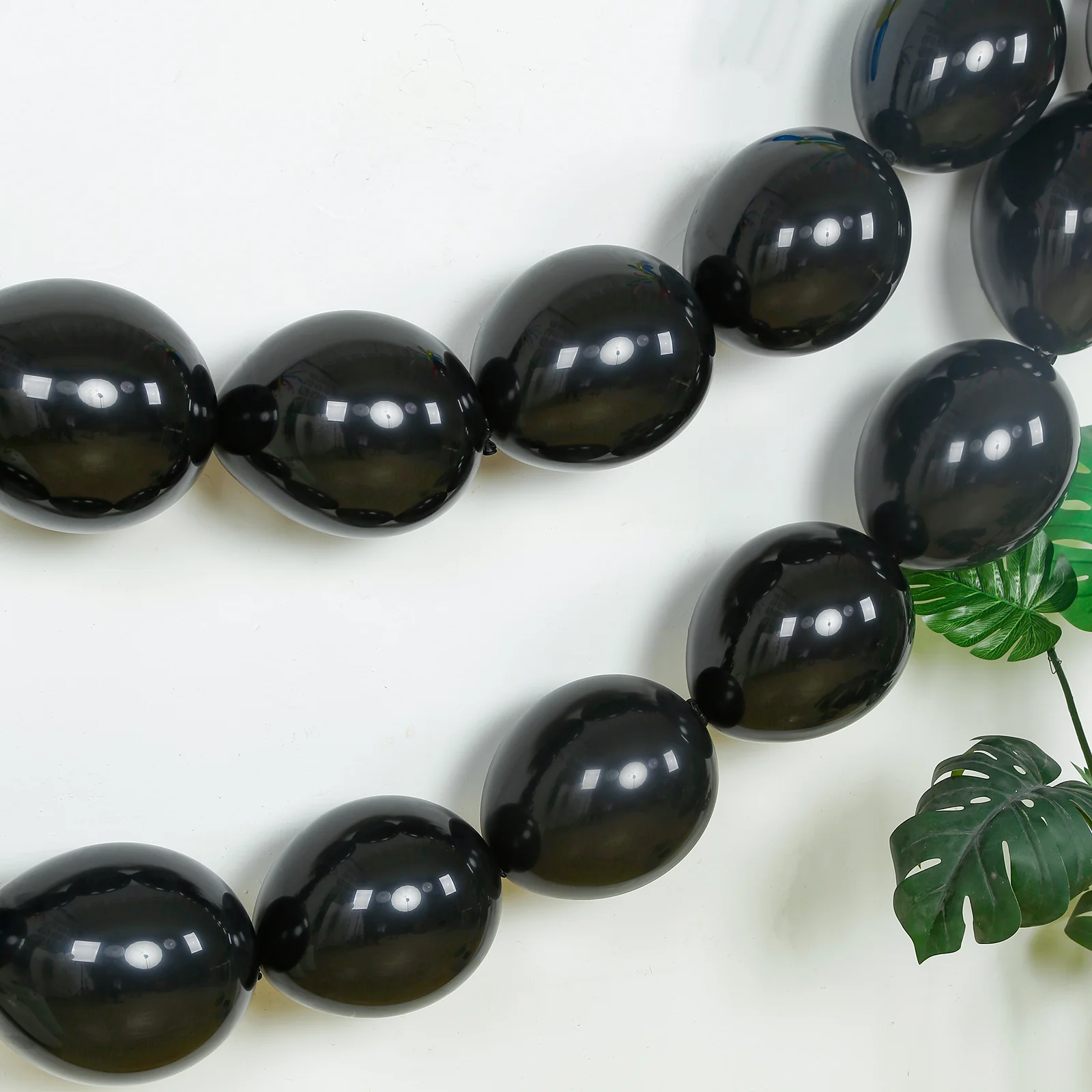 100 Pcs Biodegradable Link Balloons 10" Matte Pastel Black, Latex Quick Linking Balloons for Balloon Chains, Garland, Arch, Backdrop & Wall Decor - Image 8