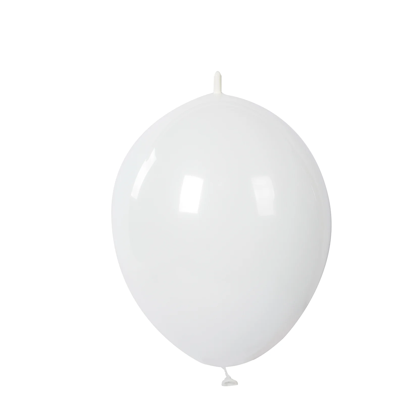 100 Pcs Biodegradable Link Balloons 10" Matte Pastel White, Latex Quick Linking Balloons for Balloon Chains, Garland, Arch, Backdrop & Wall Decor - Image 8