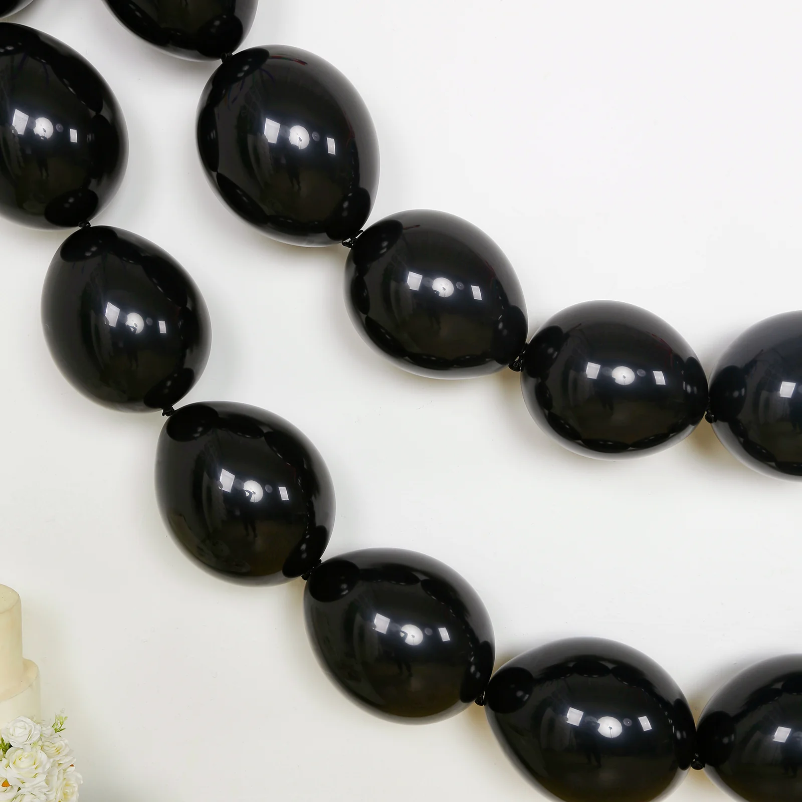 100 Pcs Biodegradable Link Balloons 12" Matte Pastel Black, Latex Quick Linking Balloons for Balloon Chains, Garland, Arch, Backdrop & Wall Decor - Image 11