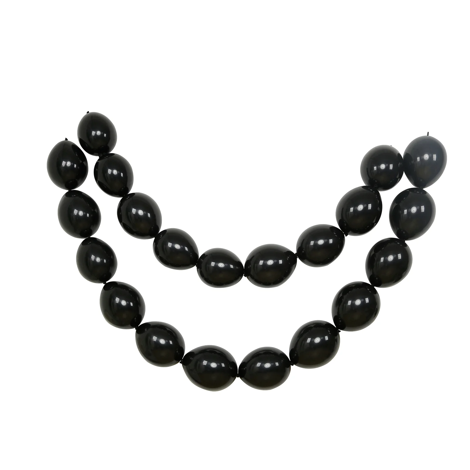 100 Pcs Biodegradable Link Balloons 12" Matte Pastel Black, Latex Quick Linking Balloons for Balloon Chains, Garland, Arch, Backdrop & Wall Decor - Image 2