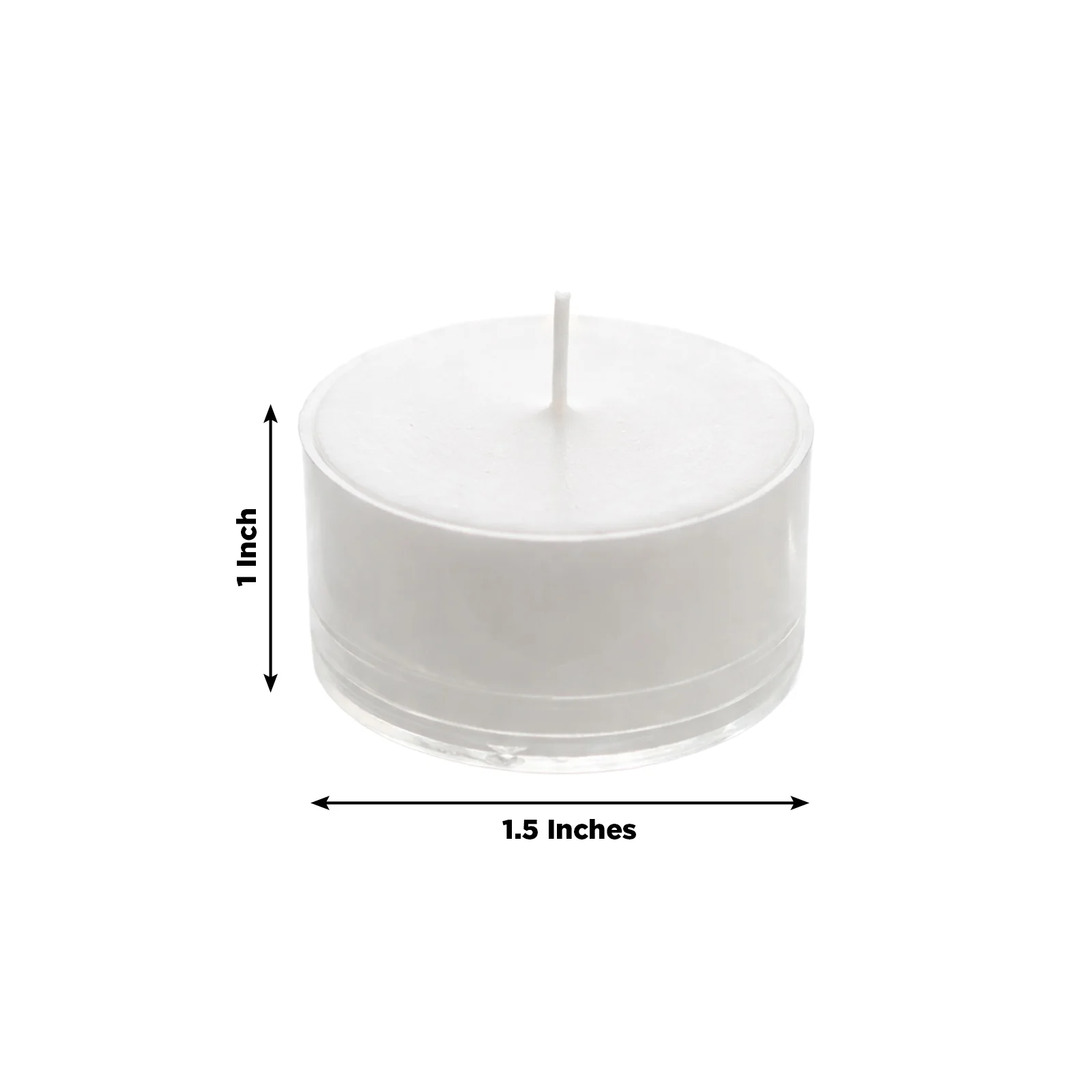 100 Pack White Tealight Candles – Unscented 7-Hour Extended Burn Time, Smokeless, Clean-Burning Wax, Clear Cups - Image 3