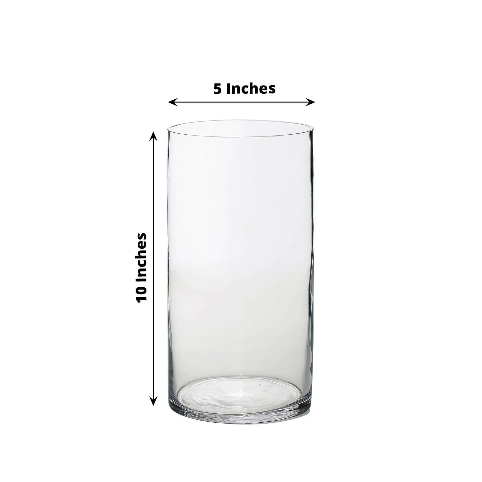 12-Pack Glass Flower Vases Cylinder Design Heavy Duty Clear - Stylish Centerpieces for Weddings 10" - Image 3