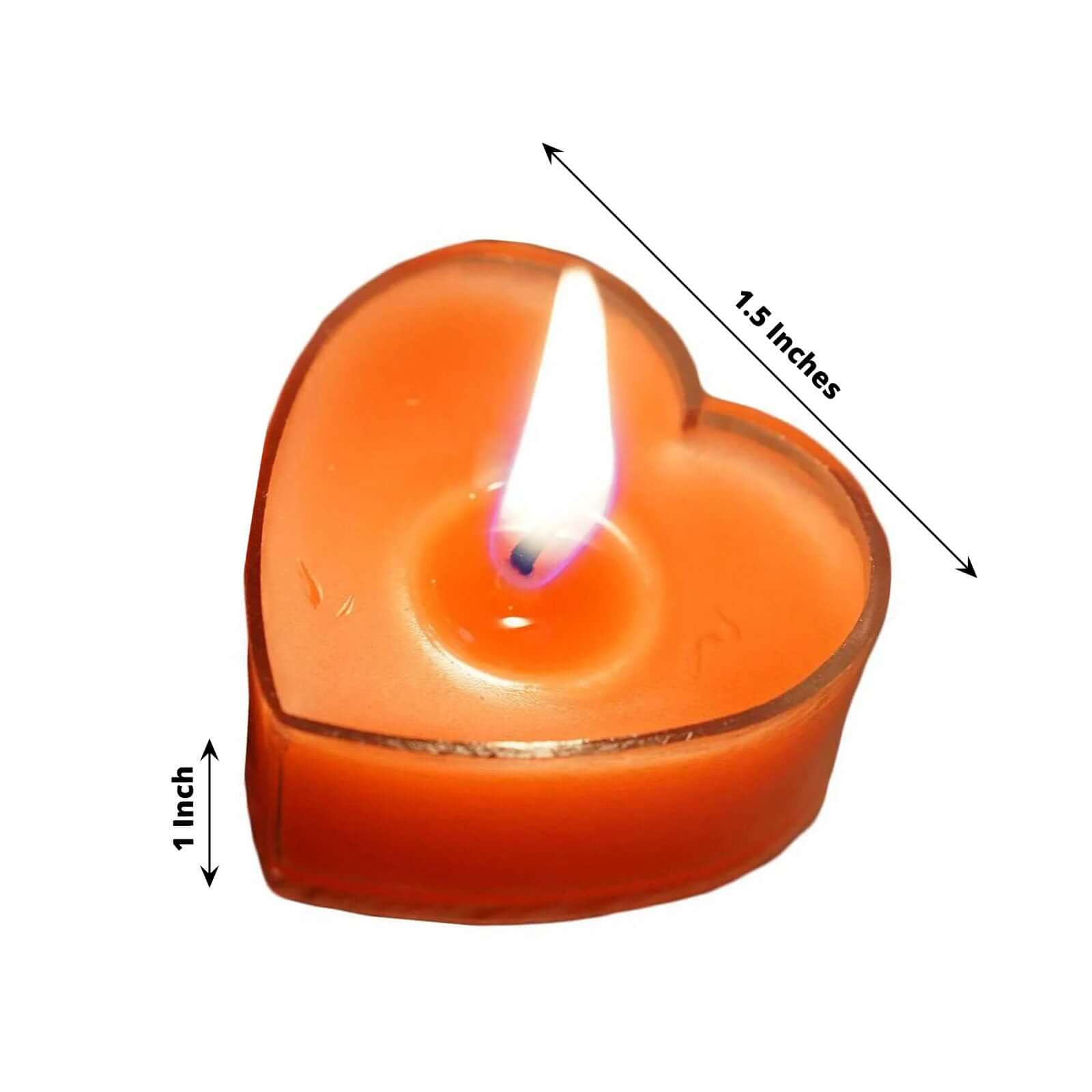 12-Pack Tealight Candles Heart Shaped Design Red - Valentines Decor for Romantic Settings Mini - Image 3