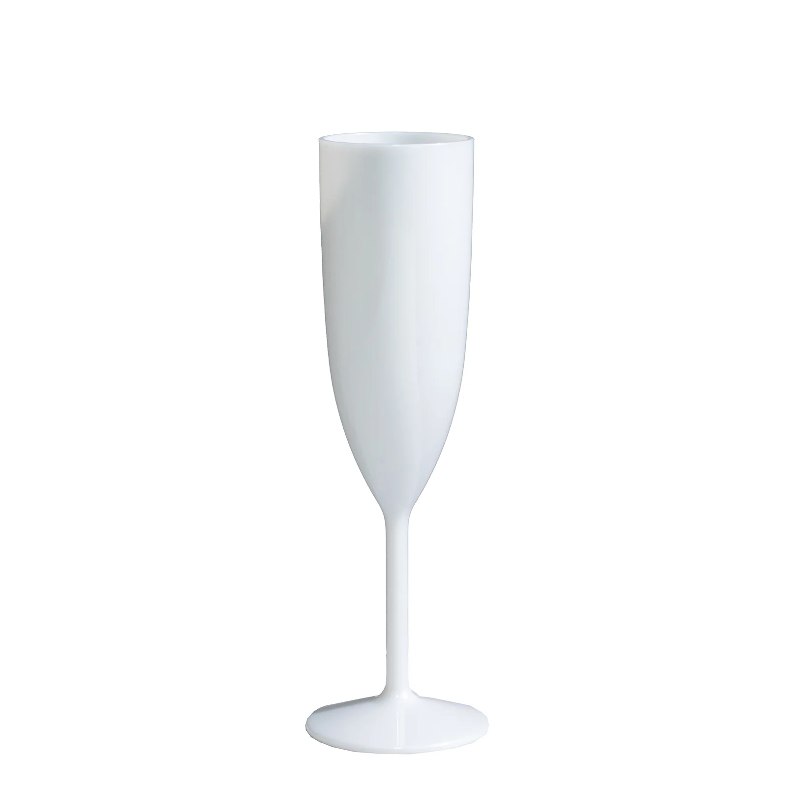 Shatterproof Champagne Flutes – 12 Reusable 6oz Pearl White Plastic Toasting Glasses for Celebrations & Special Occasions - Image 2