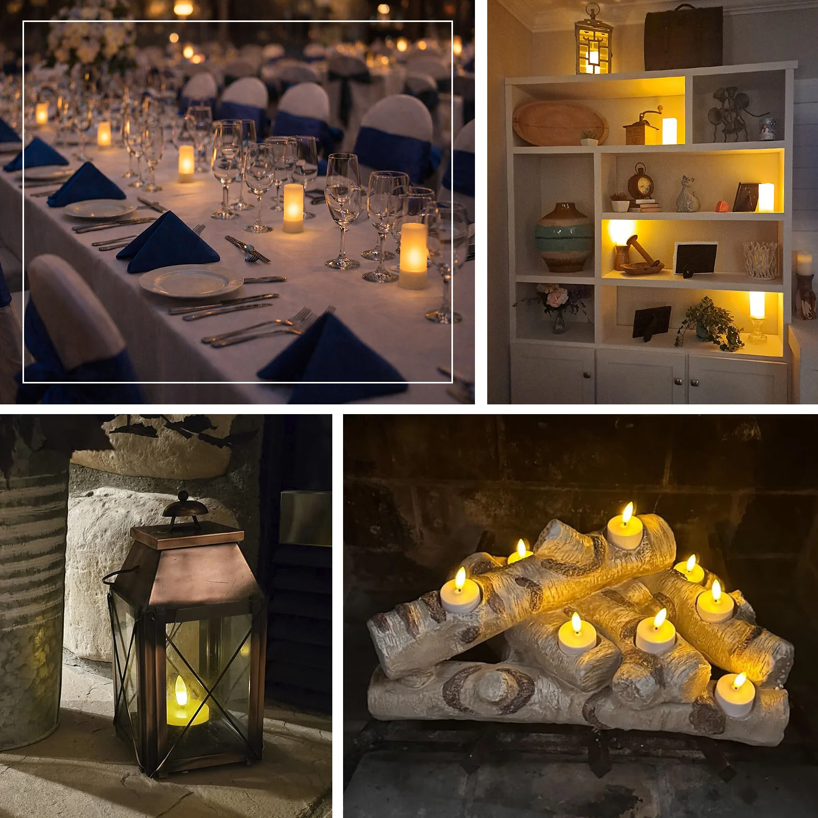Rechargeable Tea Light Candles 12 Pack, White Flameless LED Candles with Frosted Shades, Remote Timer & Charging Station, Warm White Flickering Effect, 30Hr Runtime - Image 4