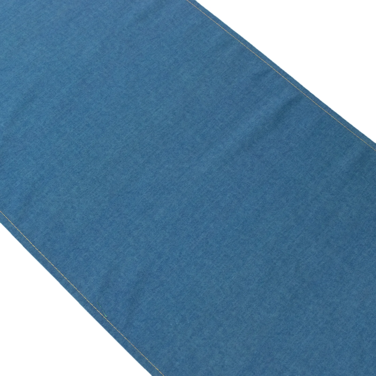12"x108" Polyester Table Runner Denim Blue with Faux Denim Design, Wrinkle & Stain Resistant for Stylish Events - Image 8