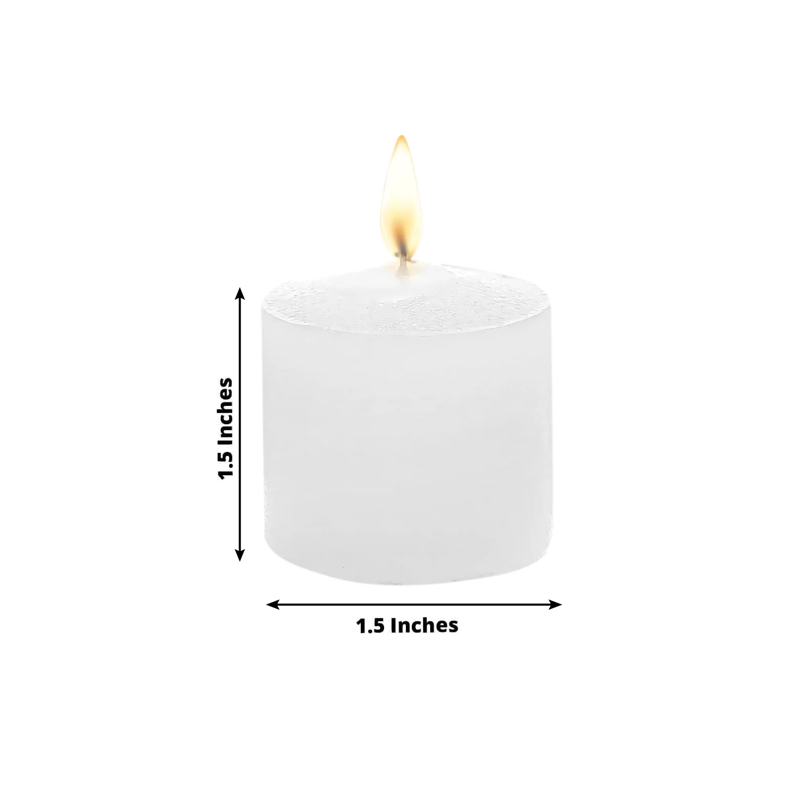 12 Pack White 1.5" Votive Candles, Unscented – 10 Hour Burn, Clean Cotton Wick - Image 3