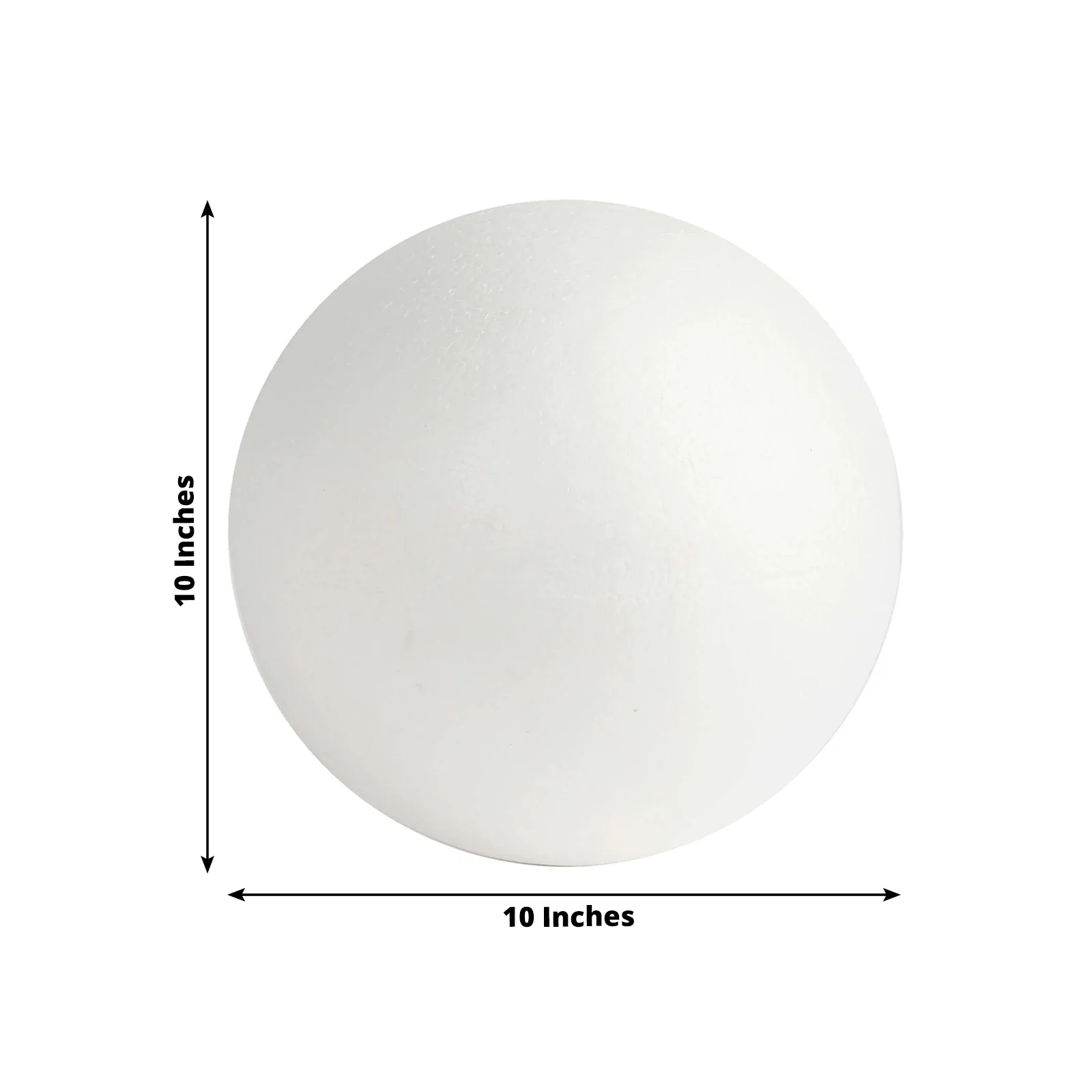 2 Pack 10” White StyroFoam Foam Balls For Arts, Crafts and DIY - Image 3