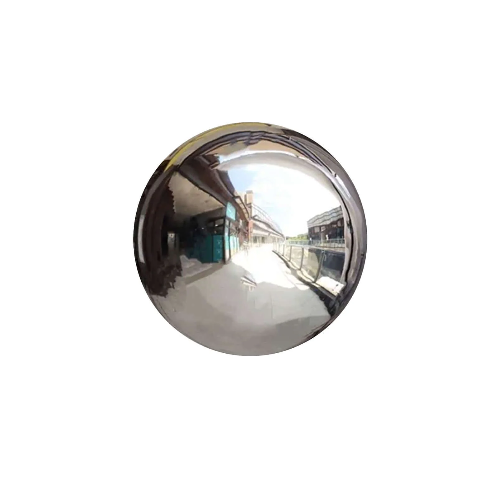 2-Pack Gazing Globe Mirror Ball Reflective Hollow Stainless Steel Silver Spheres - Decorative Outdoor Garden Display 12" - Image 8