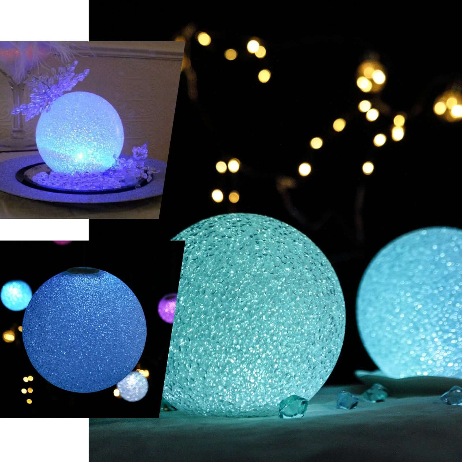 2-Pack LED Light Globes Color Changing - Battery Operated Ball Centerpieces 6" - Image 5