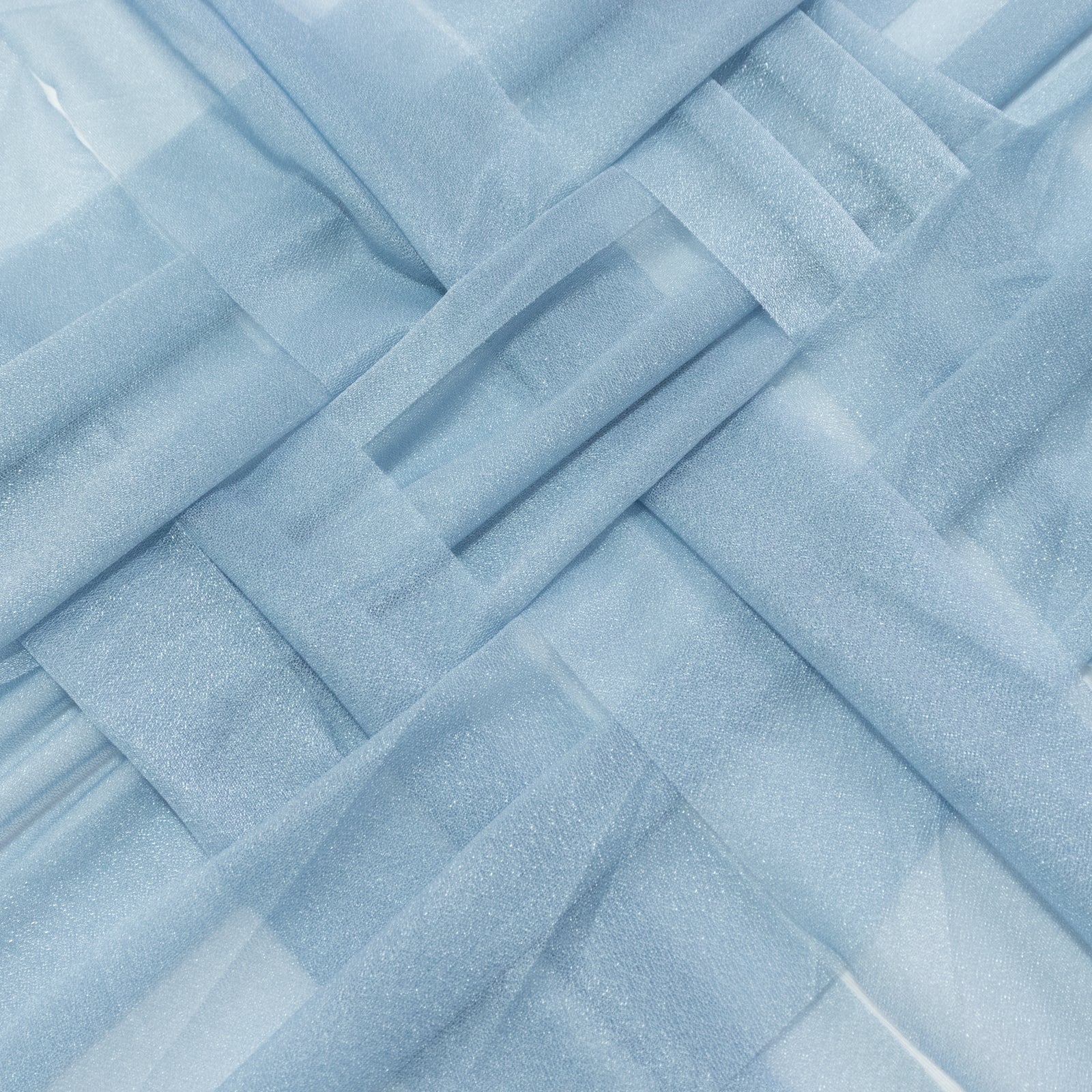 20-Pack 9ft Sheer Table Runners – Dusty Blue Shimmer Sheer Drapes, Wrinkle-Free - Image 5