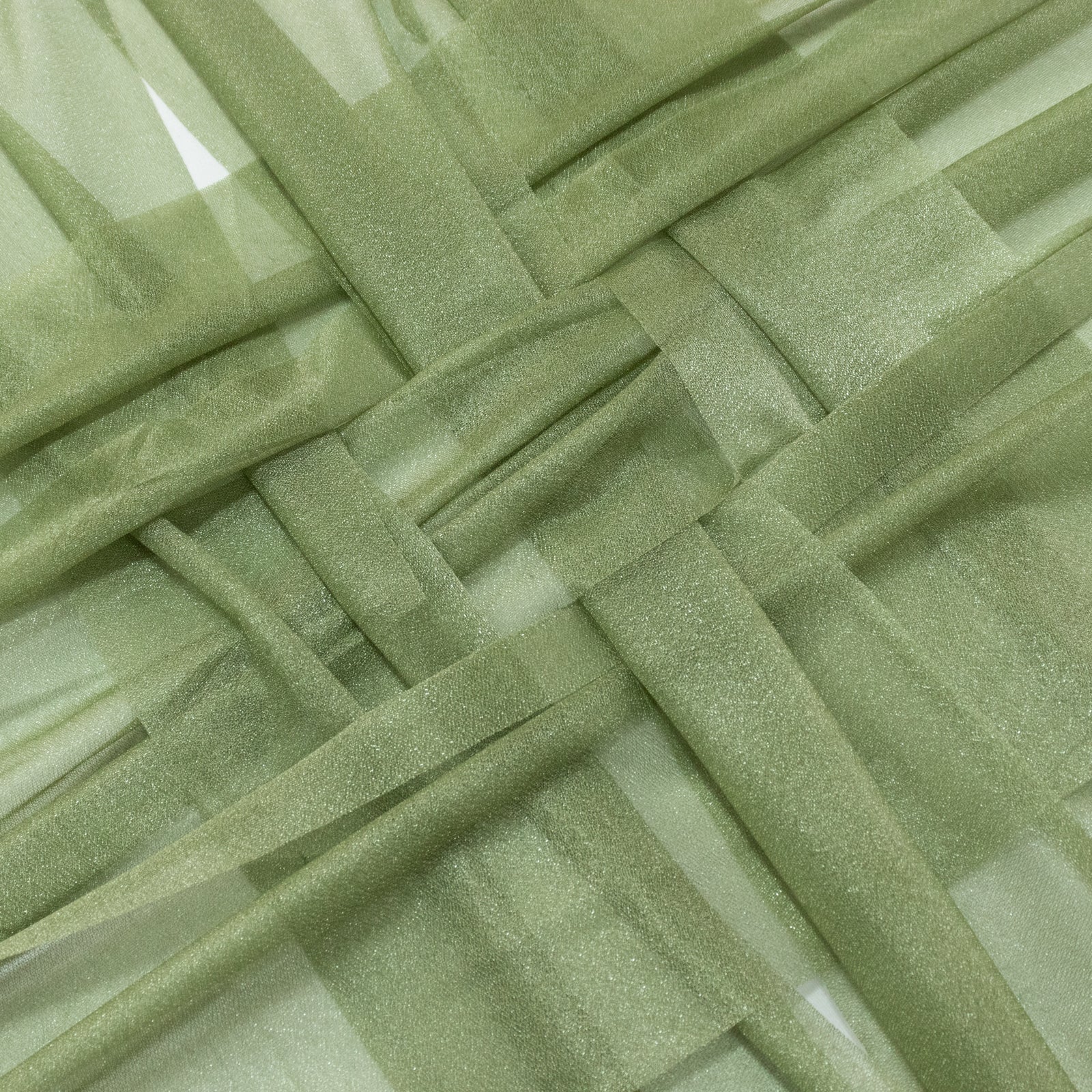 20-Pack 9ft Sheer Table Runners – Dusty Sage Green Shimmer Sheer Drapes, Wrinkle-Free - Image 5