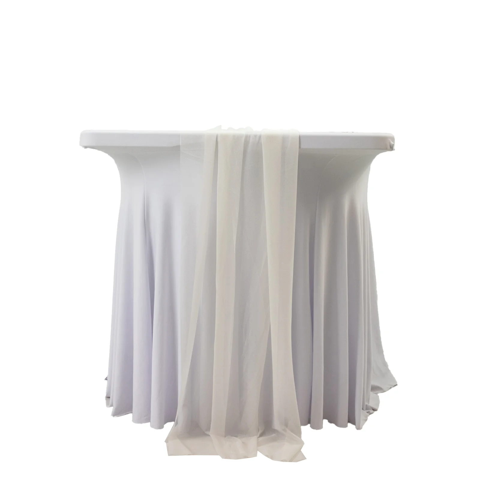 20-Pack 9ft Sheer Table Runners – Ivory Shimmer Sheer Drapes, Wrinkle-Free - Image 2
