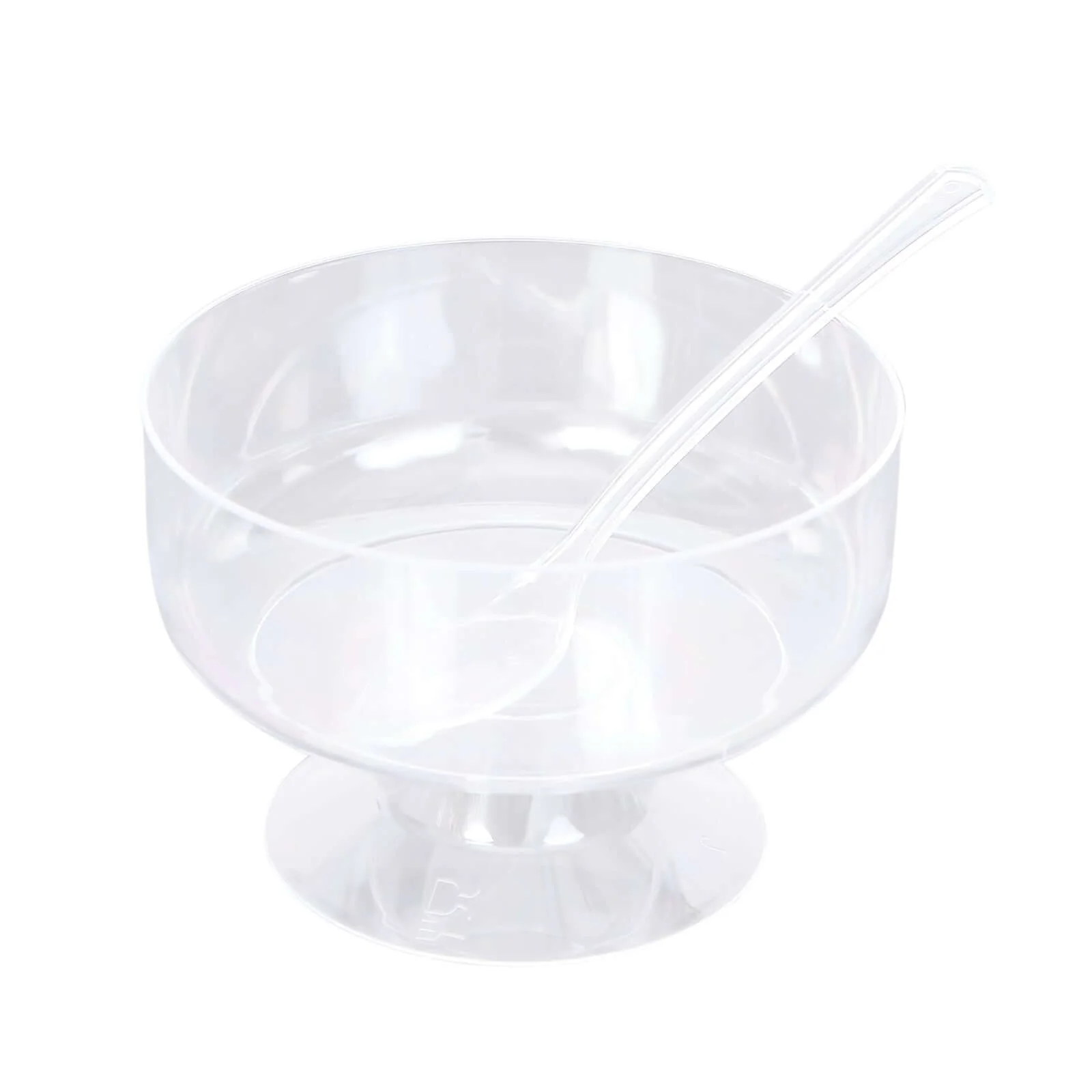 24-Pack Plastic Footed Dessert Cups Clear with Spoons - Perfect for Parfaits 6oz - Image 8