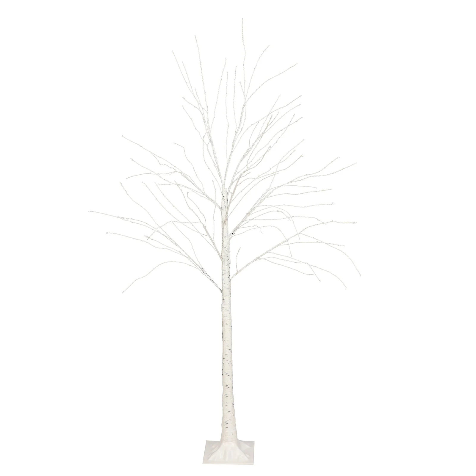 350 LED Lighted Birch Tree Design Warm White - Plug-in Remote Timer Lights with Detachable Base 6ft - Image 5
