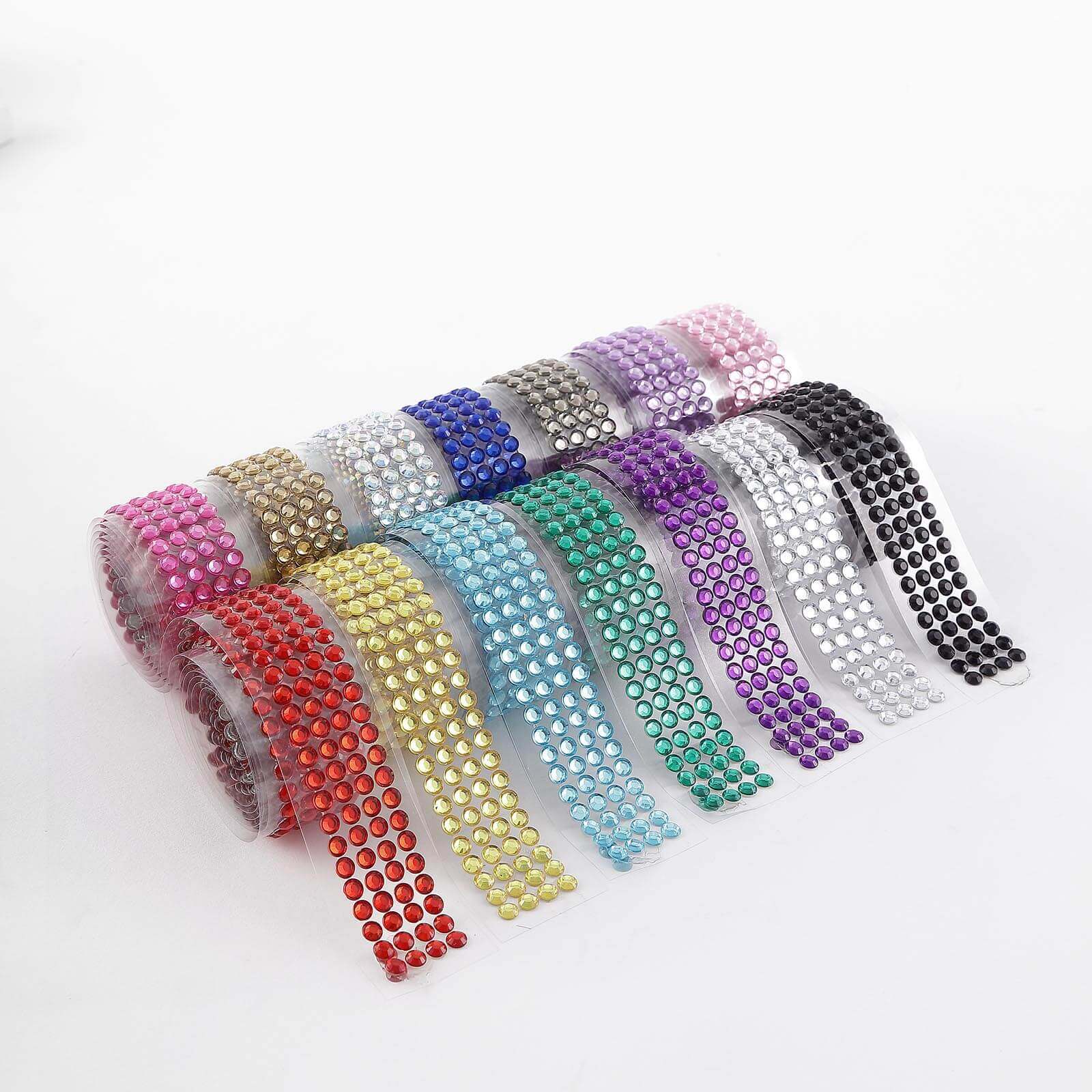 3ft Silver Stick-On Rhinestone Tape, DIY Self Adhesive Diamond Gemstone Stickers - Image 14