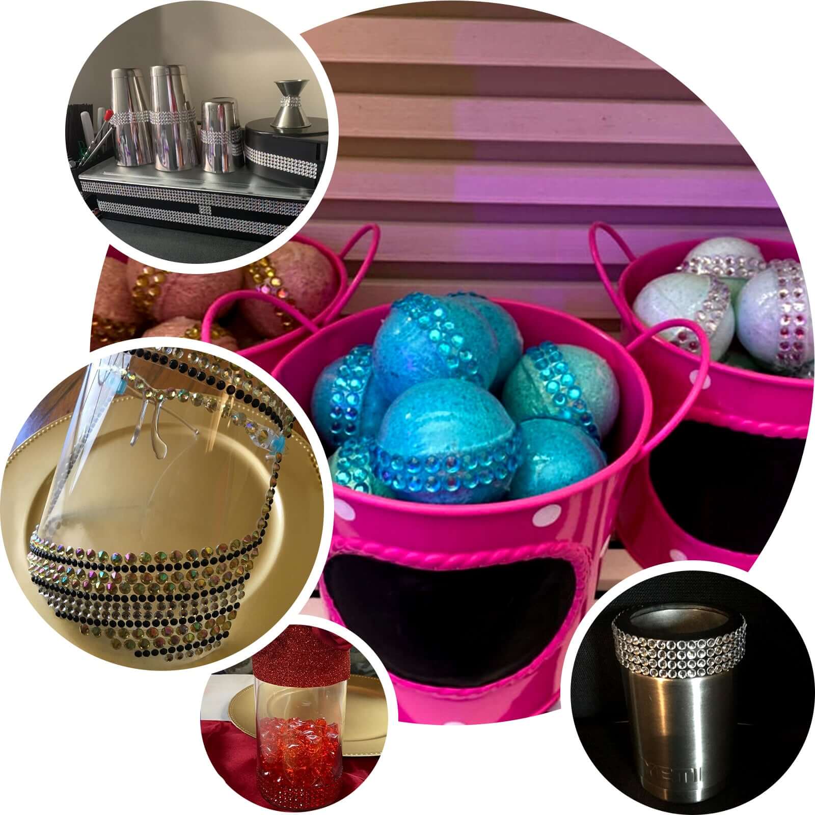 3ft Silver Stick-On Rhinestone Tape, DIY Self Adhesive Diamond Gemstone Stickers - Image 5