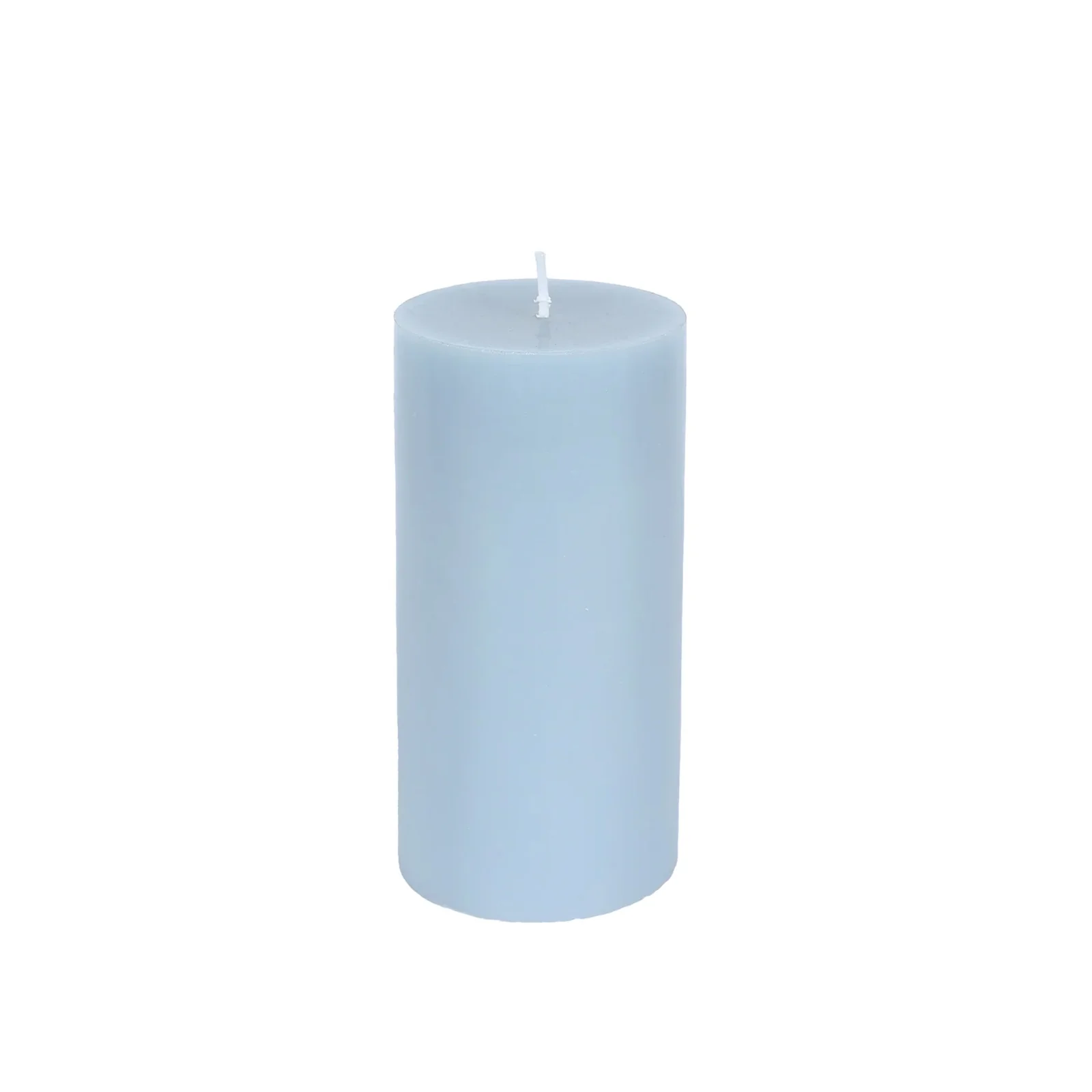 12-Pack 3"x6" Unscented Dripless Pillar Candles – Dusty Blue Long-Burning Paraffin Wax with Cotton Wicks - Image 6