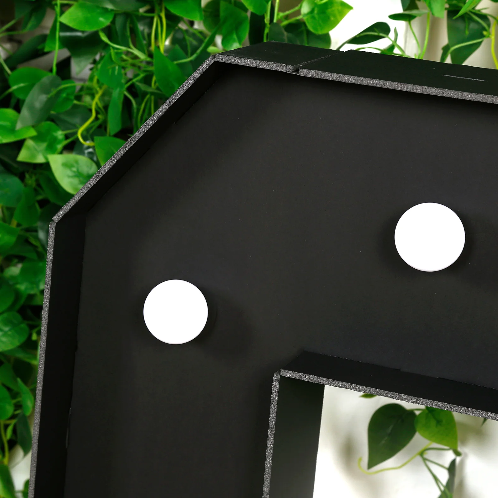 Giant LED Marquee Light Up Number "6", Black 4ft Pre-Cut Foam Board with 10 Warm White Battery Operated LEDs, Glue Gun and Sticks - Image 2