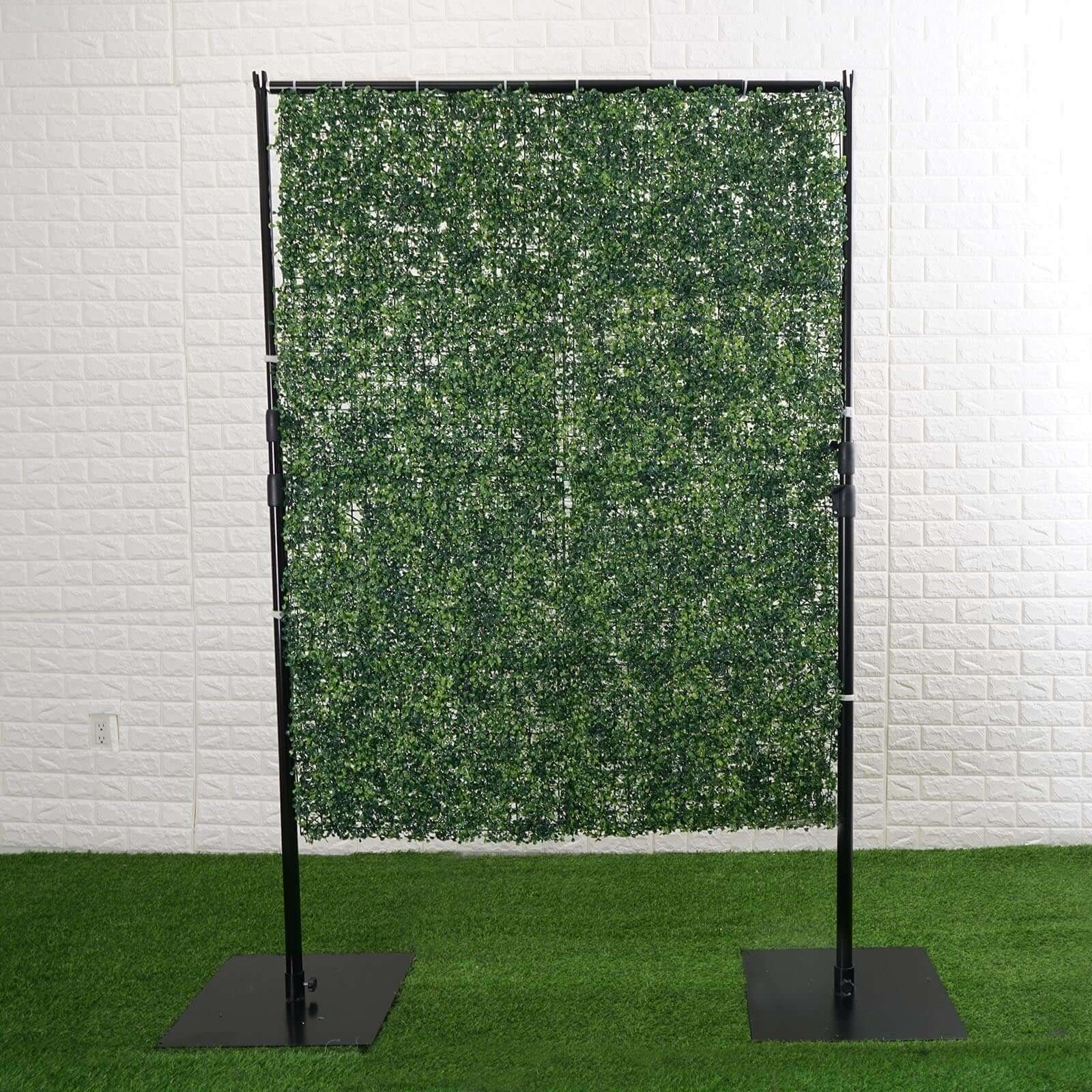 4ft x 9ft Portable Isolation Wall with Artificial Grass Wall Panels, Floor Standing Sneeze Guard - Image 10