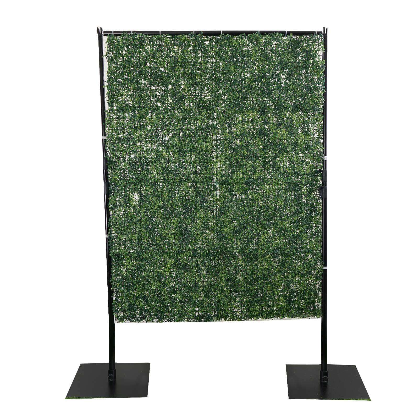 4ft x 9ft Portable Isolation Wall with Artificial Grass Wall Panels, Floor Standing Sneeze Guard - Image 3