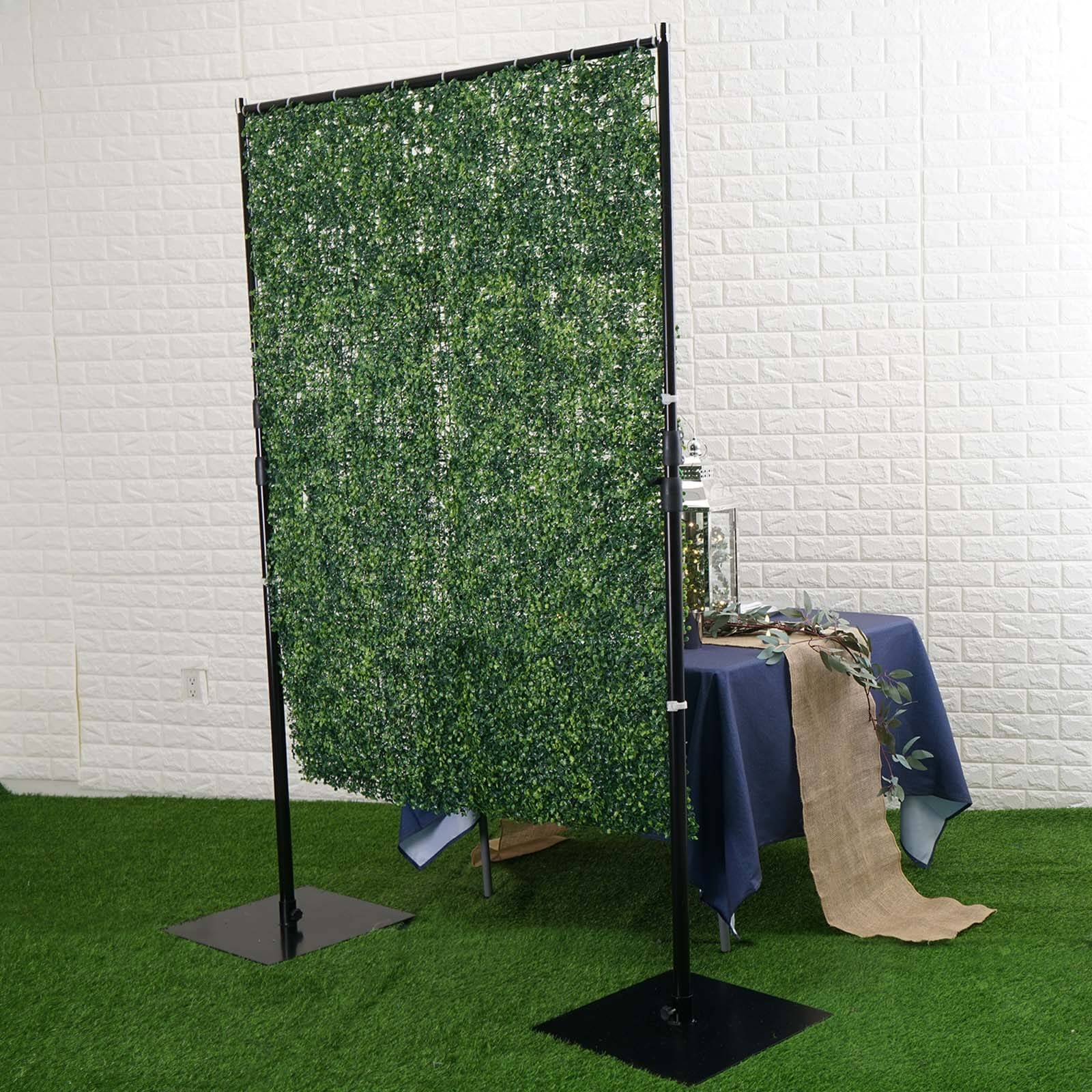 4ft x 9ft Portable Isolation Wall with Artificial Grass Wall Panels, Floor Standing Sneeze Guard - Image 8
