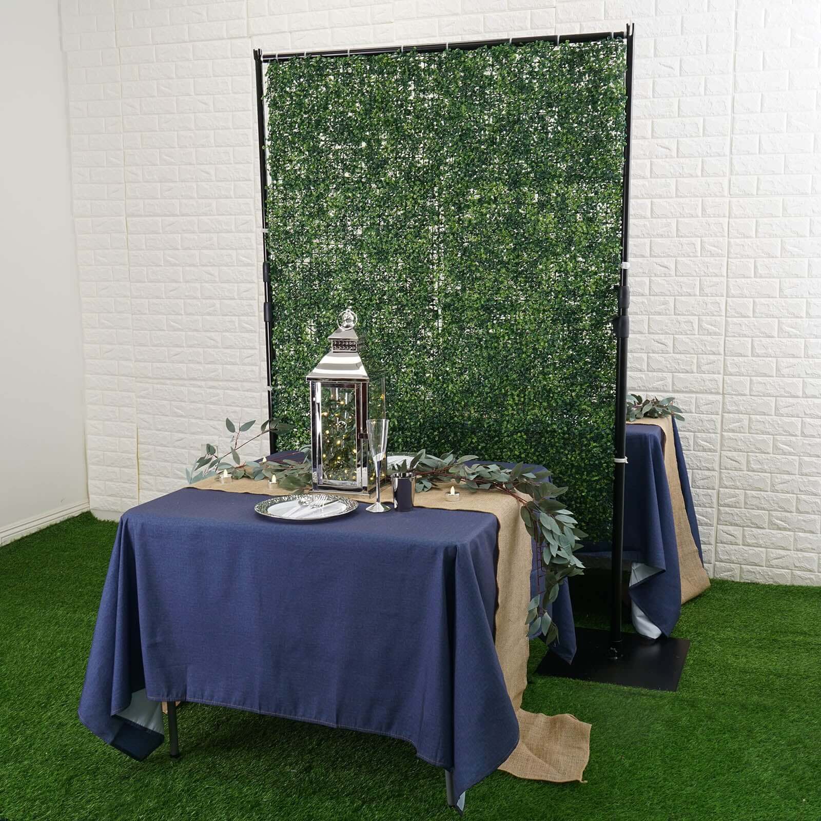 4ft x 9ft Portable Isolation Wall with Artificial Grass Wall Panels, Floor Standing Sneeze Guard - Image 9