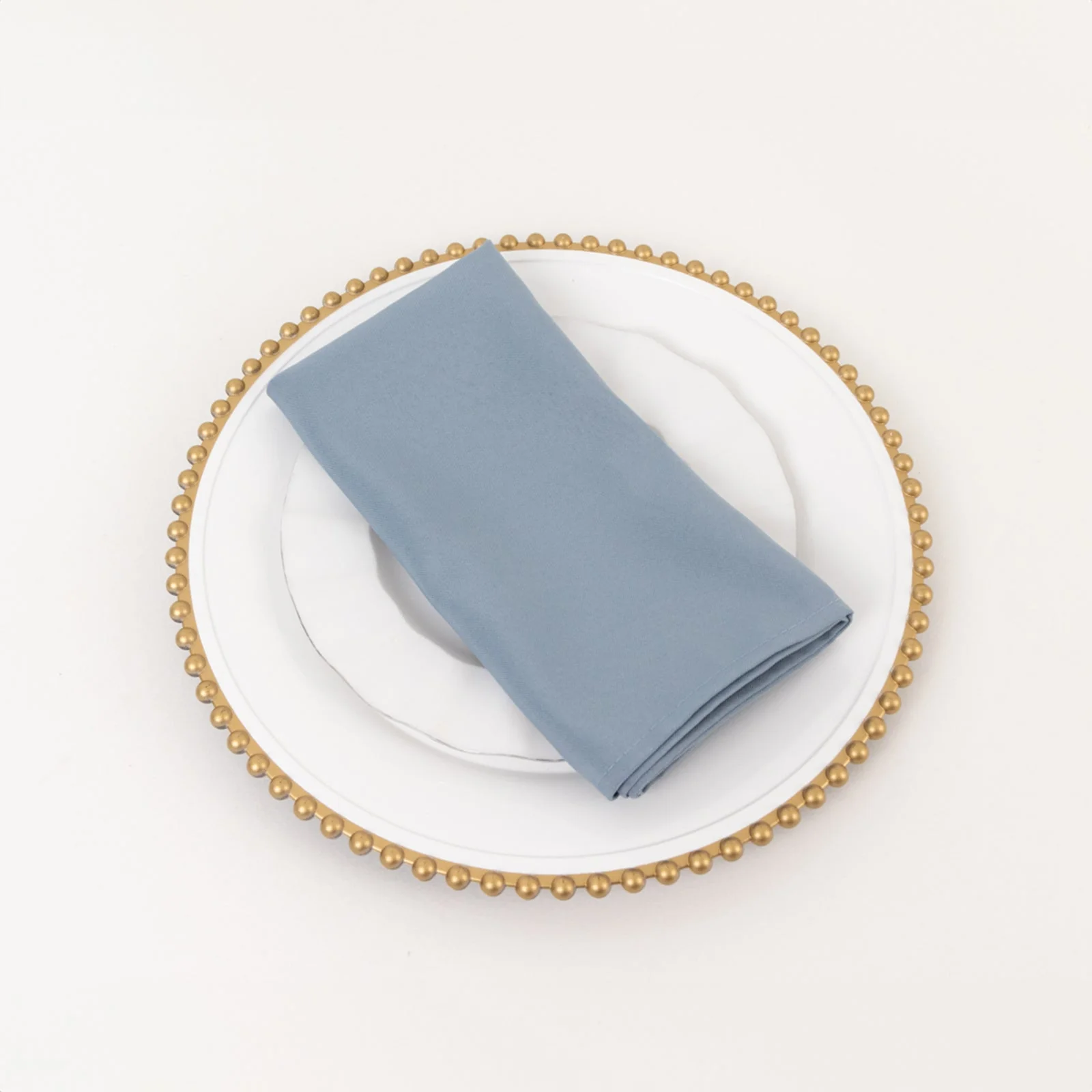 5 Pack Commercial Grade Polyester 20"x20" Napkins Dusty Blue - Wrinkle-Resistant & Durable Dinner Napkins - Image 7