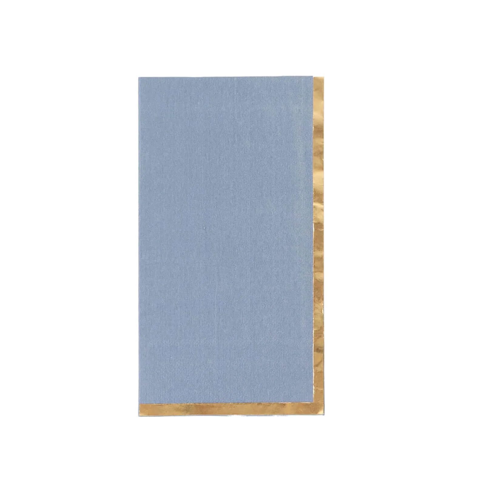 50-Pack Paper Dinner Napkins Dusty Blue with Gold Foil Edge 2 Ply - Stylish Disposable Napkins - Image 7