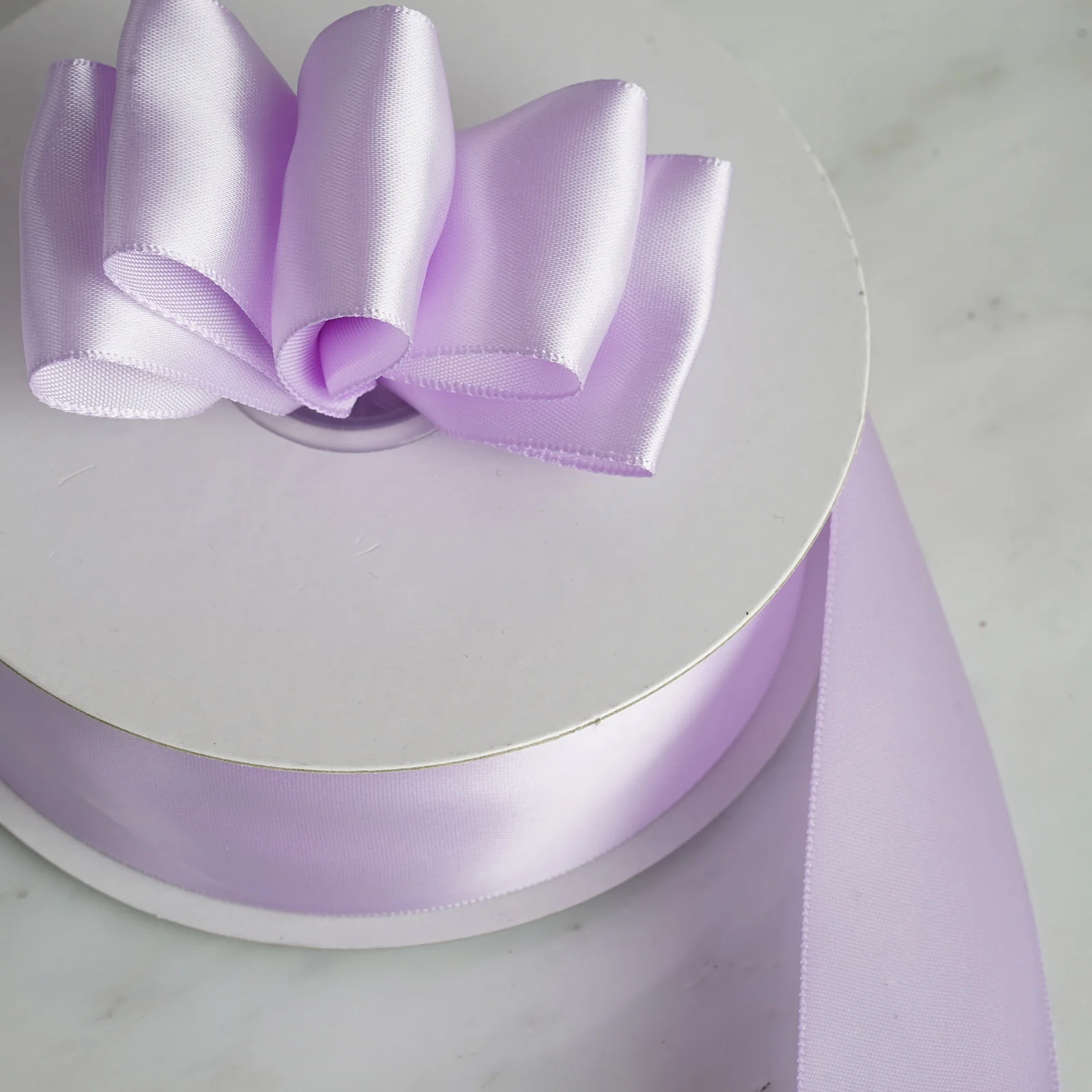 50 Yards 1.5" DIY Lavender Single Face Decorative Satin Ribbon - Image 2