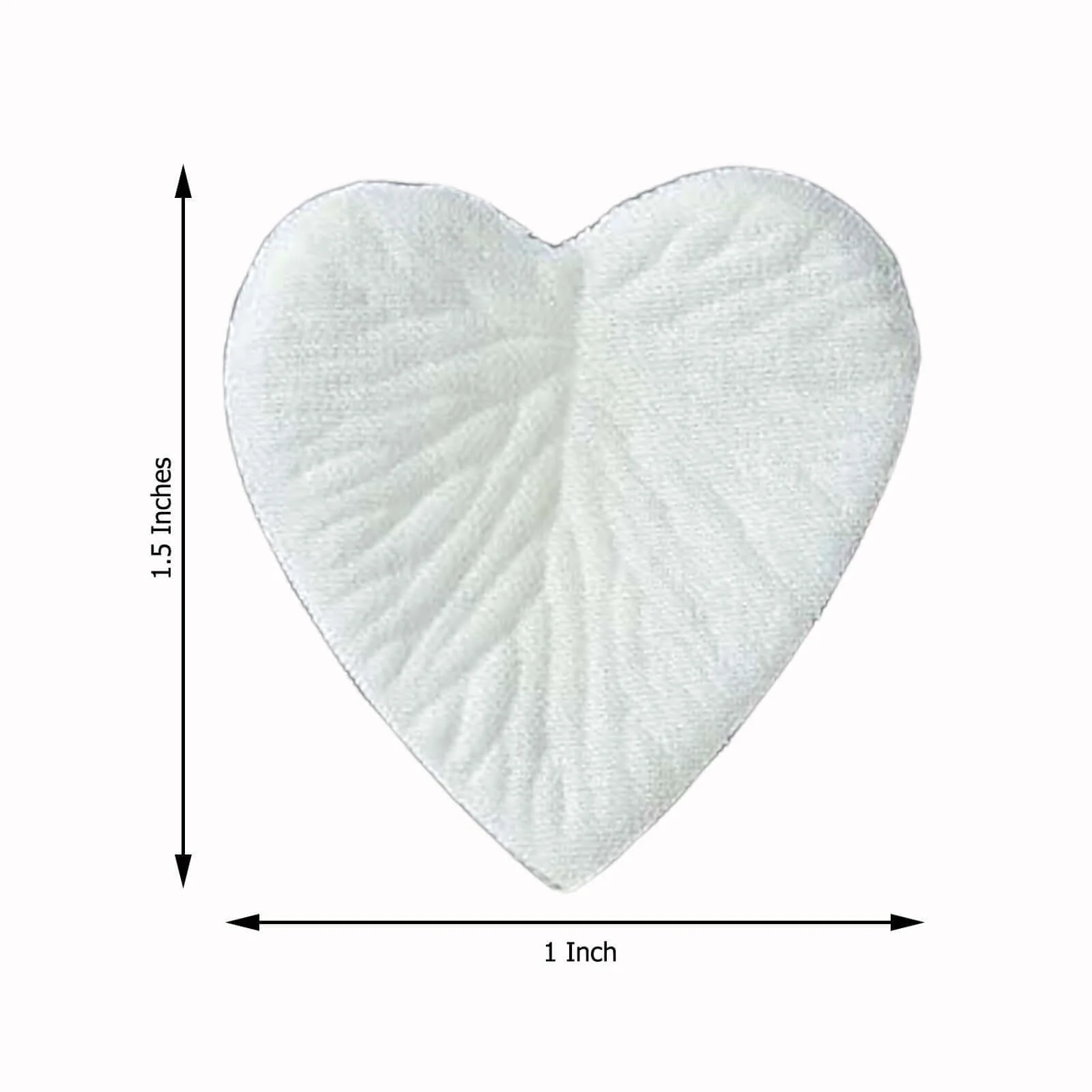 500-Pack Heart Scatters Ivory Silk Confetti - Decorative Party Table Accents - Image 3