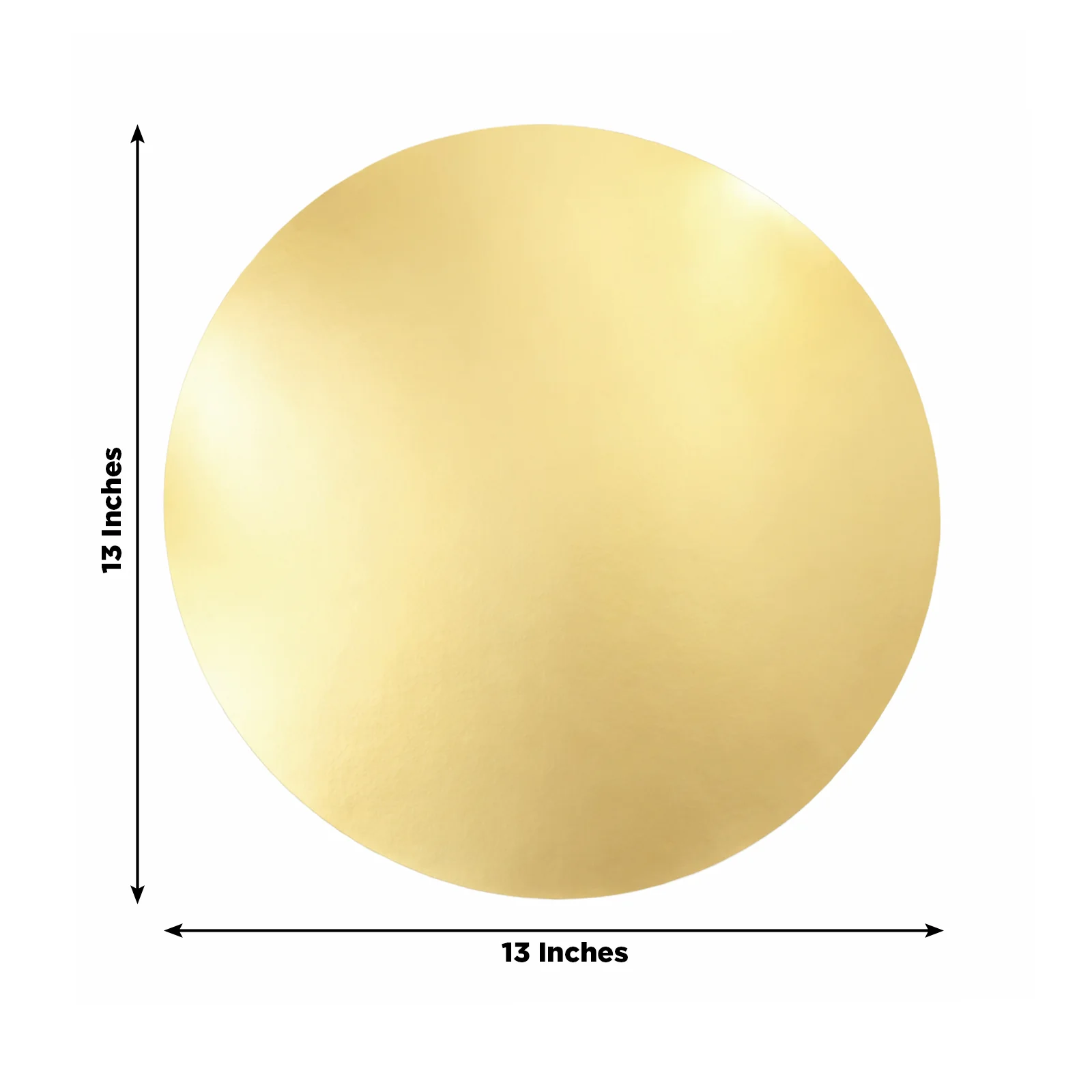 50 Pack Round Disposable Table Placemats 13" Gold – Cardboard Charger Plates for Catering & Special Events, 128 GSM - Image 3