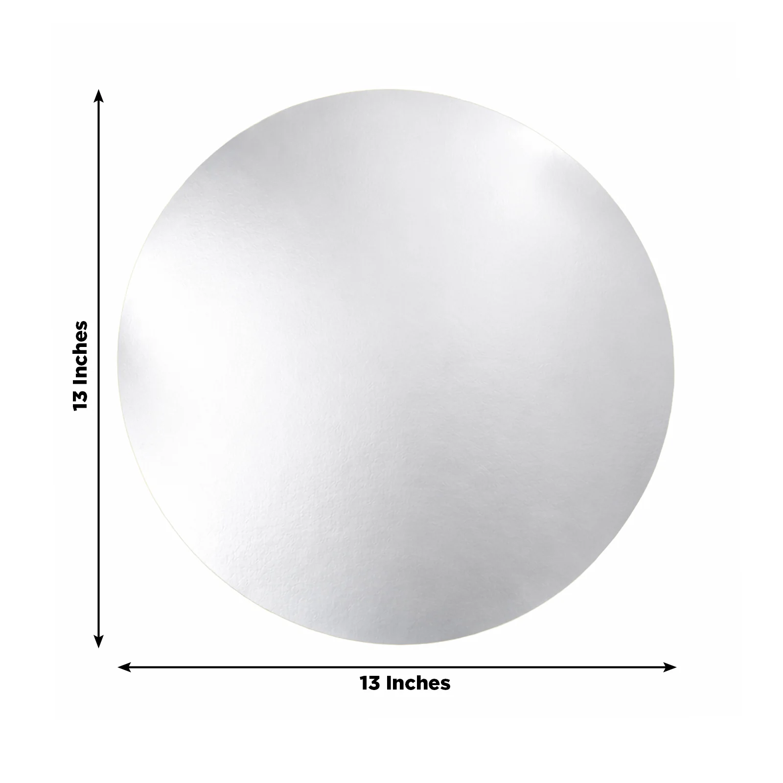50 Pack Round Disposable Table Placemats 13" Silver – Cardboard Charger Plates for Catering & Special Events, 128 GSM - Image 3