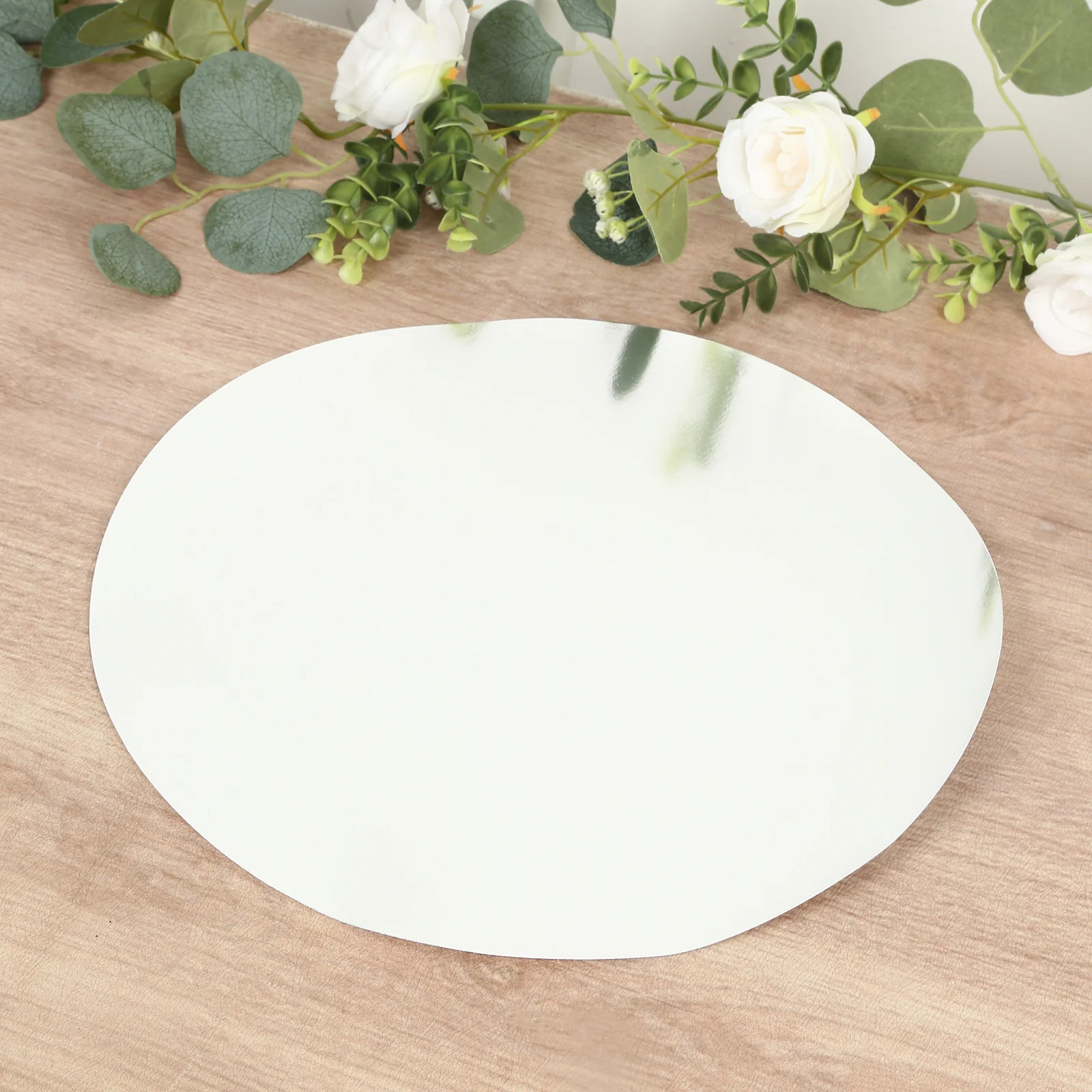 50 Pack Round Disposable Table Placemats 13" Silver – Cardboard Charger Plates for Catering & Special Events, 128 GSM - Image 6