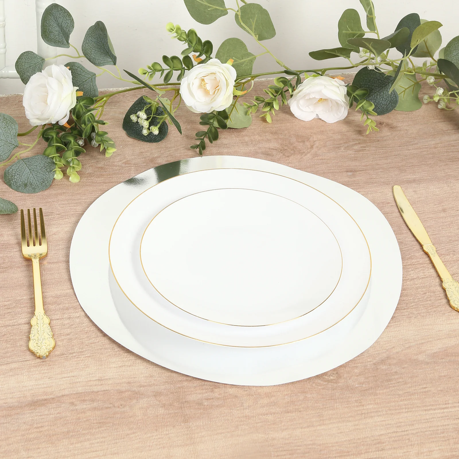 50 Pack Round Disposable Table Placemats 13" Silver – Cardboard Charger Plates for Catering & Special Events, 128 GSM - Image 9