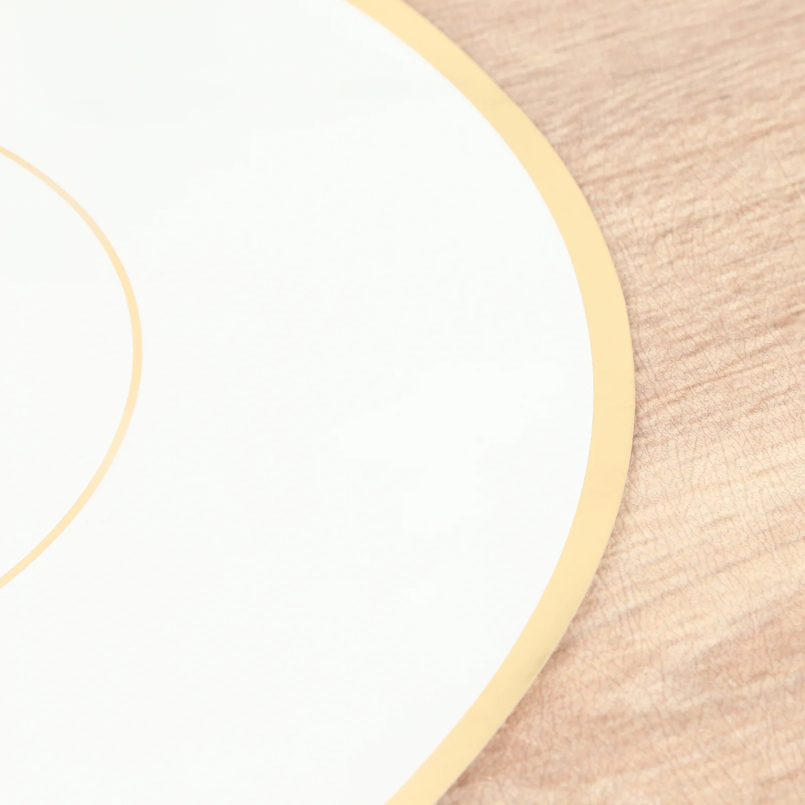 50 Pack Round Disposable Table Placemats 13" White with Gold Rim – Cardboard Charger Plates for Catering & Special Events, 128 GSM - Image 8