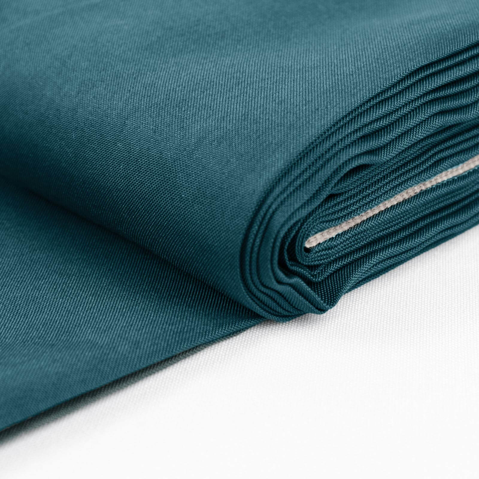 54"x10 Yards Peacock Teal Polyester Fabric Bolt, DIY Craft Fabric Roll - Image 2