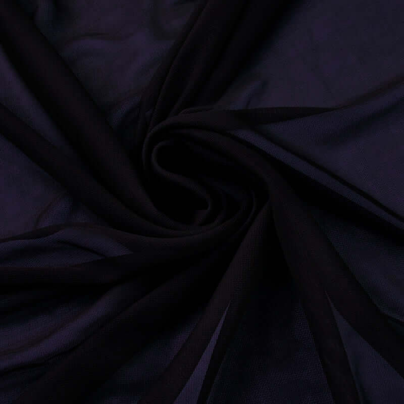 54"x10yd Black Solid Sheer Chiffon Fabric Bolt, DIY Voile Drapery Fabric - Image 2