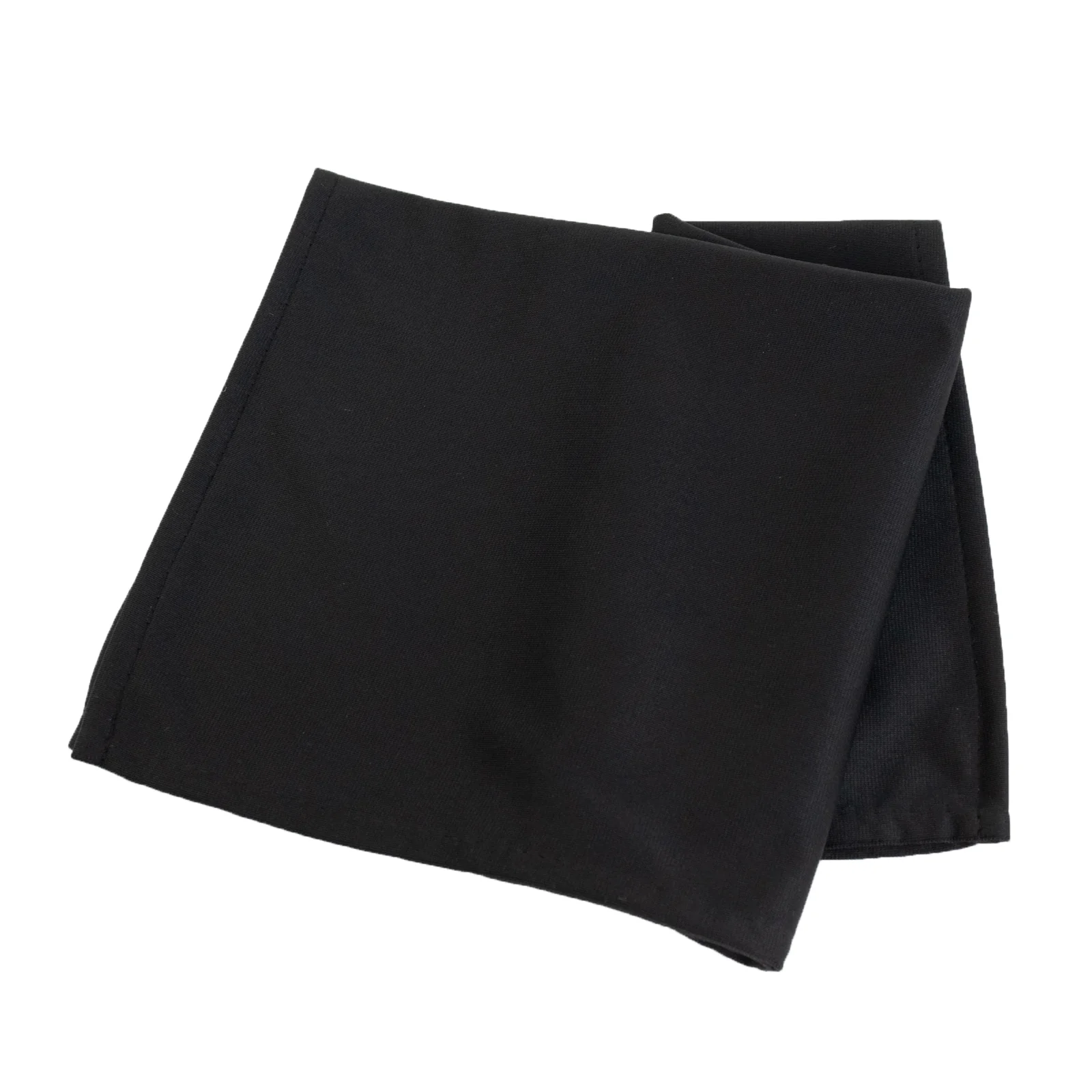 5 Pack Black Scuba Napkins – 17"x17", Wrinkle-Free & Stain Resistant Cloth Napkins - Image 6