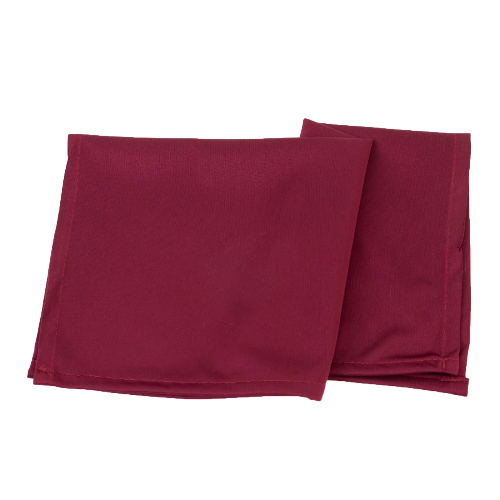 5 Pack Burgundy Scuba Napkins – 17"x17", Wrinkle-Free & Stain Resistant Cloth Napkins - Image 6