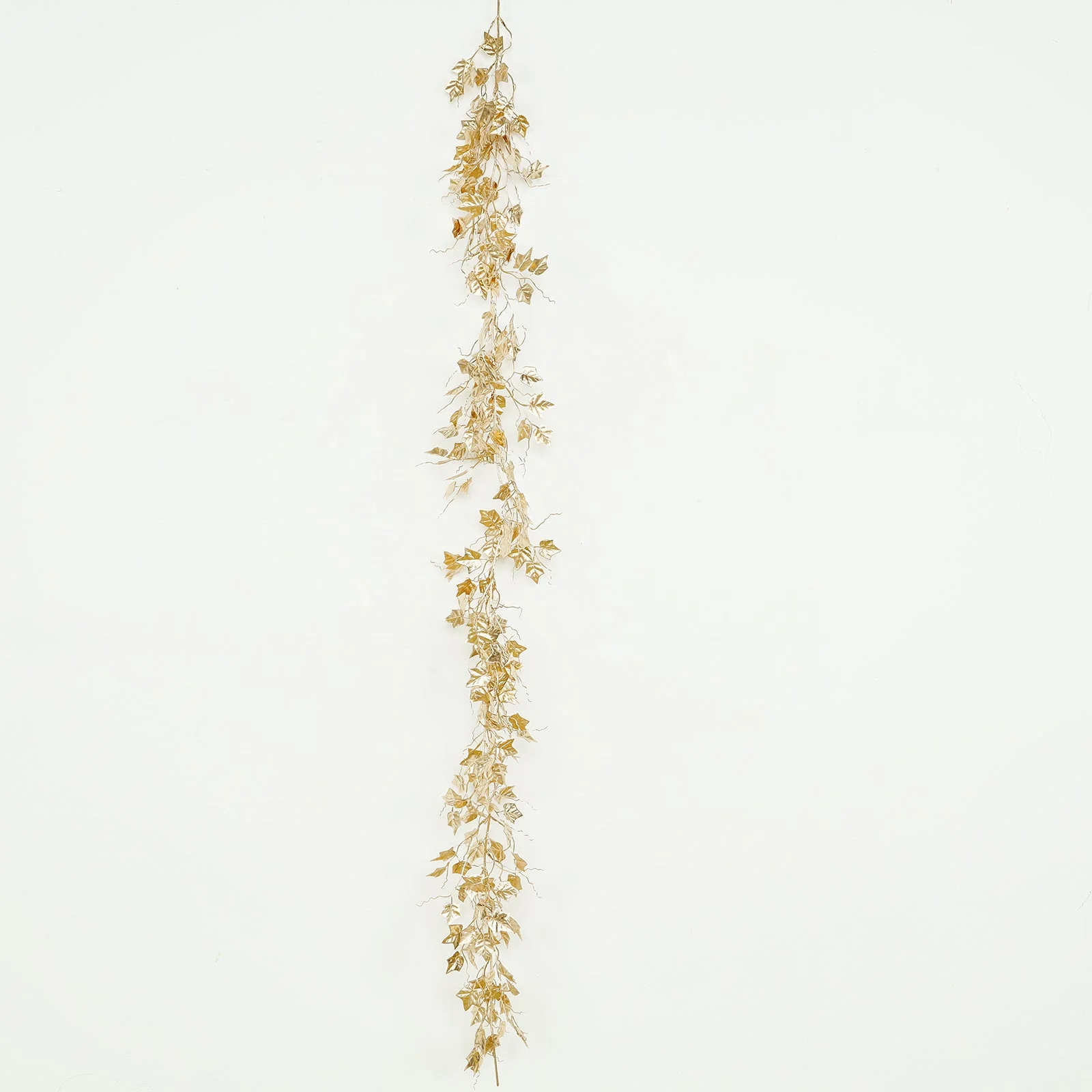 6.5ft Metallic Gold Artificial Ivy Leaves Garland - Hanging Vine for Table, Arch & Backdrop Decor - Image 5