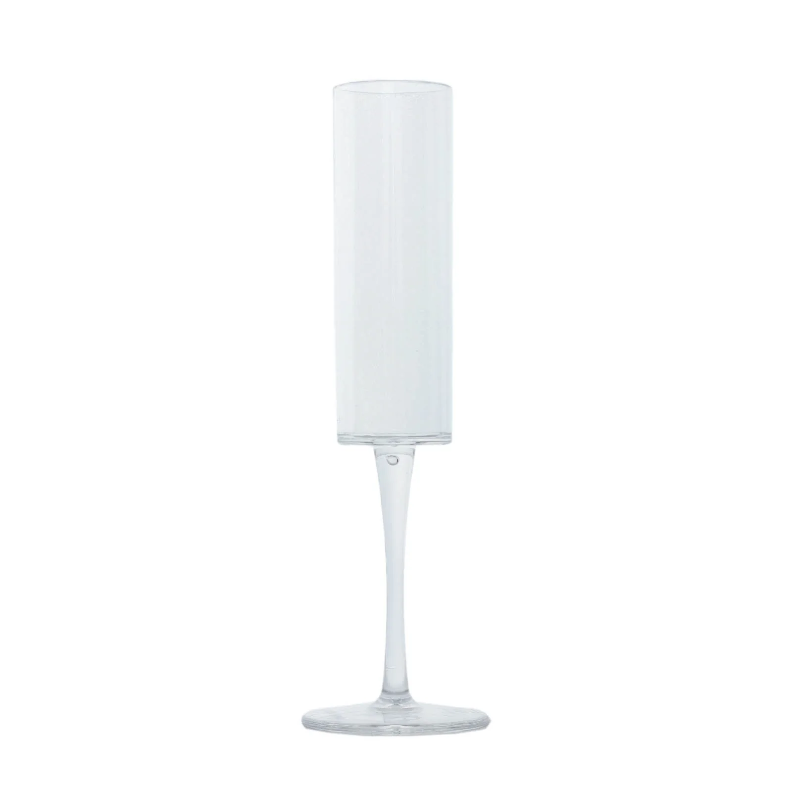 6-Pack Plastic Wine Mimosa Goblets Clear Cylindrical Shape - Reusable Champagne Flute Glasses 9.5" Tall 6oz - Image 5