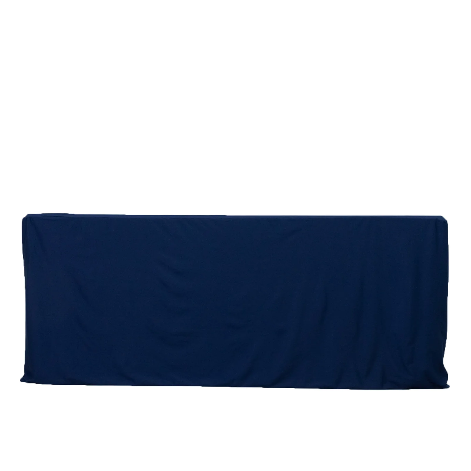 6ft Scuba Rectangular Fitted Tablecloth Navy Blue – Wrinkle-Free, Stain Resistant - Image 7