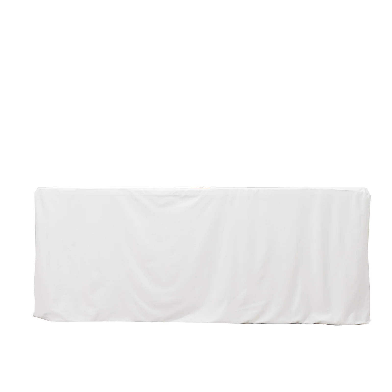 6ft Scuba Rectangular Fitted Tablecloth White – Wrinkle-Free, Stain Resistant - Image 7