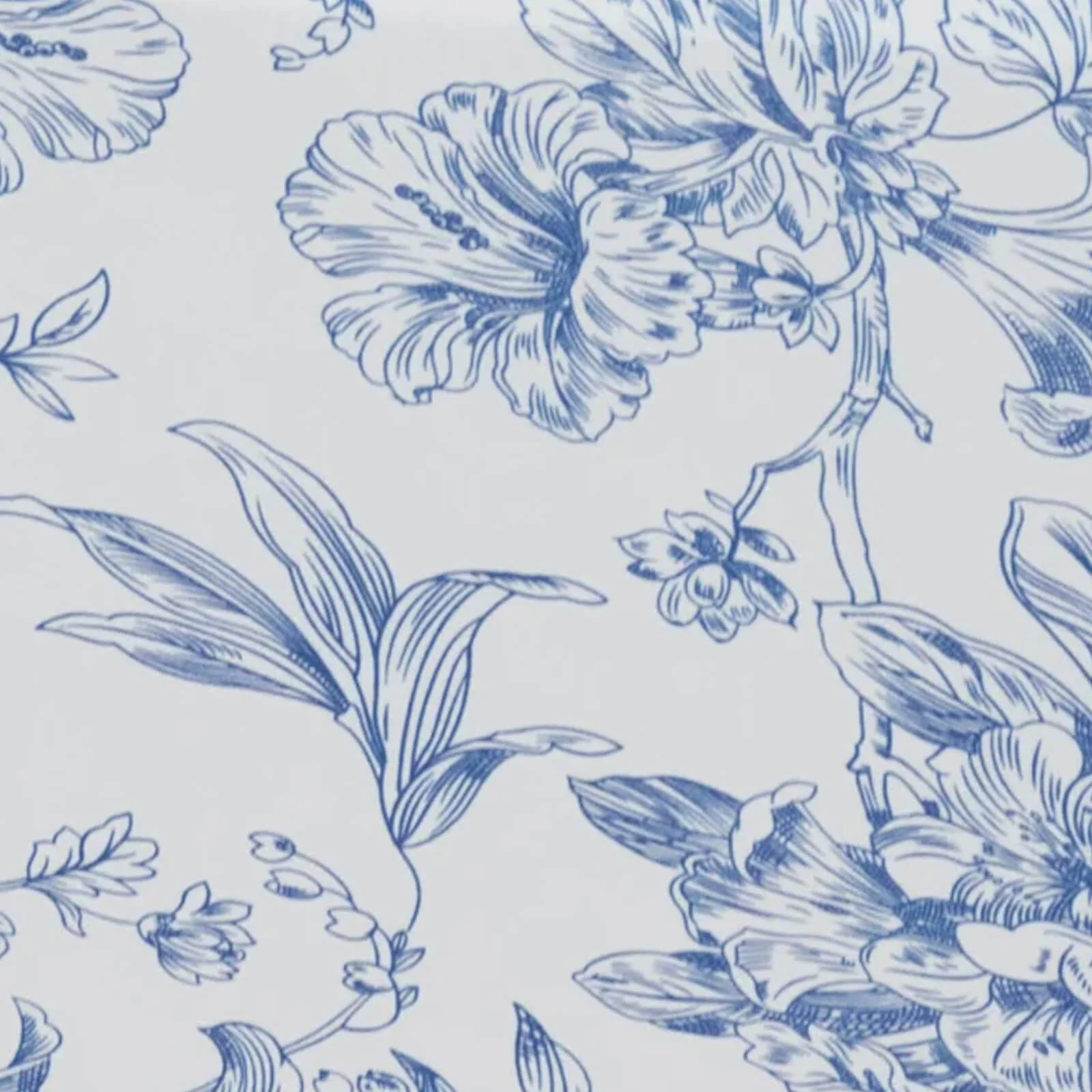 6ft Spandex Fitted Rectangle Tablecloth – White & Blue French Toile Wrinkle-Free Stretch Table Cover - Image 7