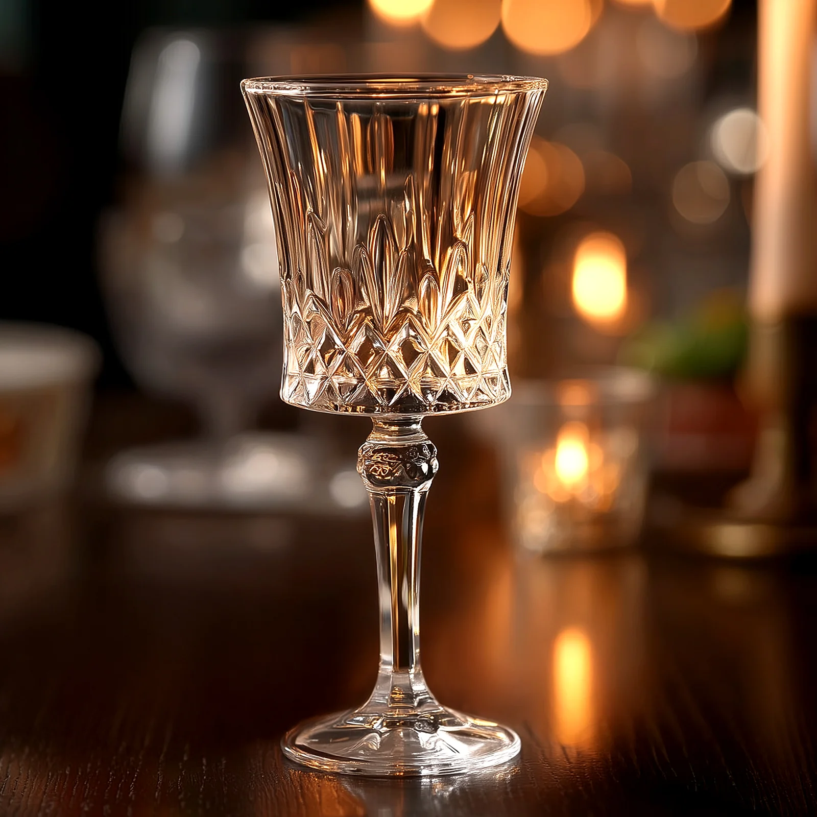 6 Pack 9oz Crystal Cut Glass Goblets Clear – Elegant Vintage Wine, Water & Cocktail Glasses for Table Settings - Image 10