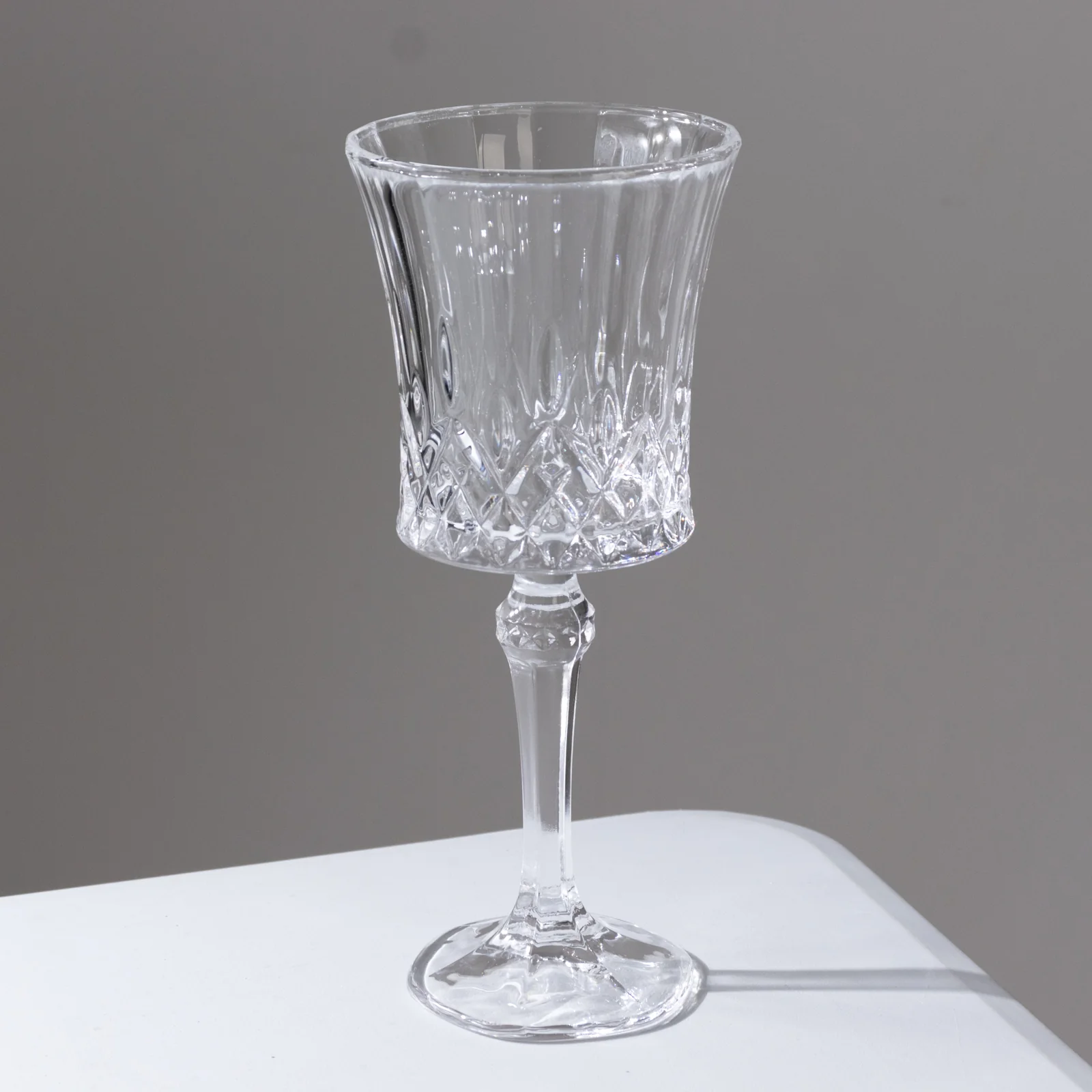 6 Pack 9oz Crystal Cut Glass Goblets Clear – Elegant Vintage Wine, Water & Cocktail Glasses for Table Settings - Image 7